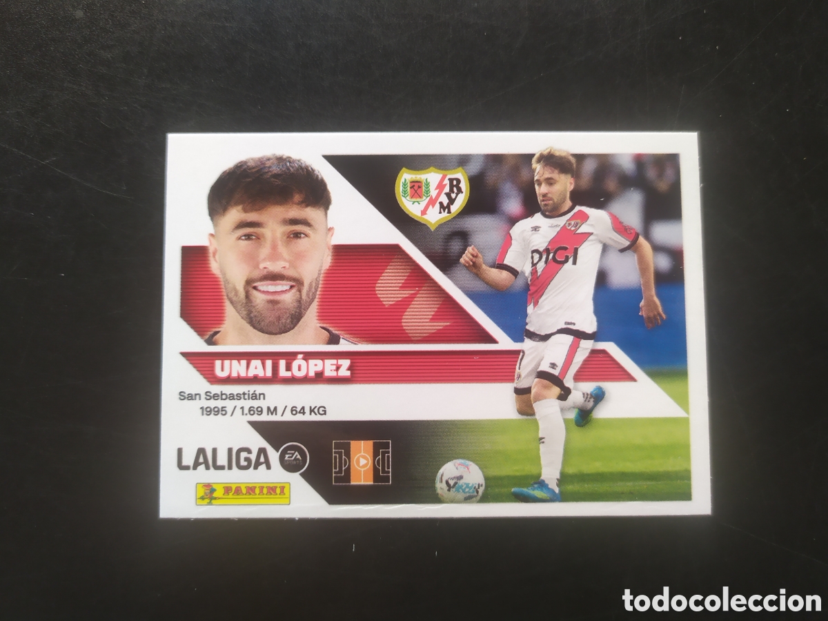 Fu&szlig;ball-Sticker: Liga este 2026 2027 26 27 panini Unai L&oacute;pez n&deg; 14 Rayo Vallecano