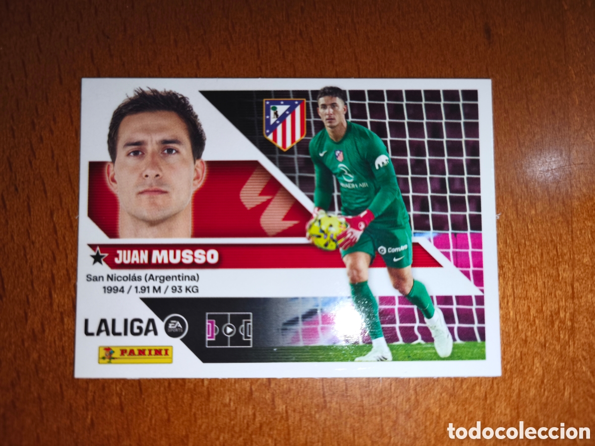 Cromos de f&uacute;tbol: Musso n&deg;4 liga este 26/27 Atl&eacute;tico De Madrid