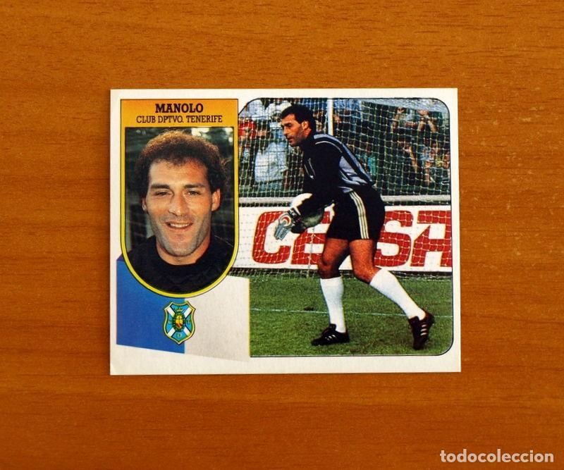 Figurine di Calcio: Tenerife - Manolo - Ediciones Este Liga 1991-1992, 91-92 - Nunca pegado