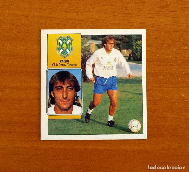 Figurine di Calcio: Tenerife - Paqui - Ediciones Este Liga 1992-1993, 92-93 - Nunca pegado