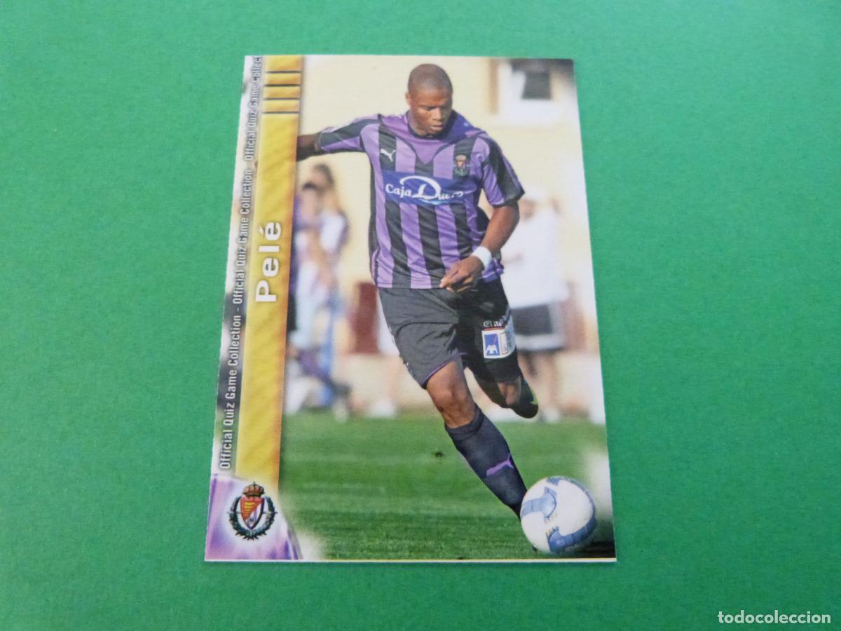 Figurine di Calcio: TRADING CARD FUTBOL PELE REAL VALLADOLID N&ordm; 664 UH FICHAS LIGA MUNDICROMO 2009-2010/09-10