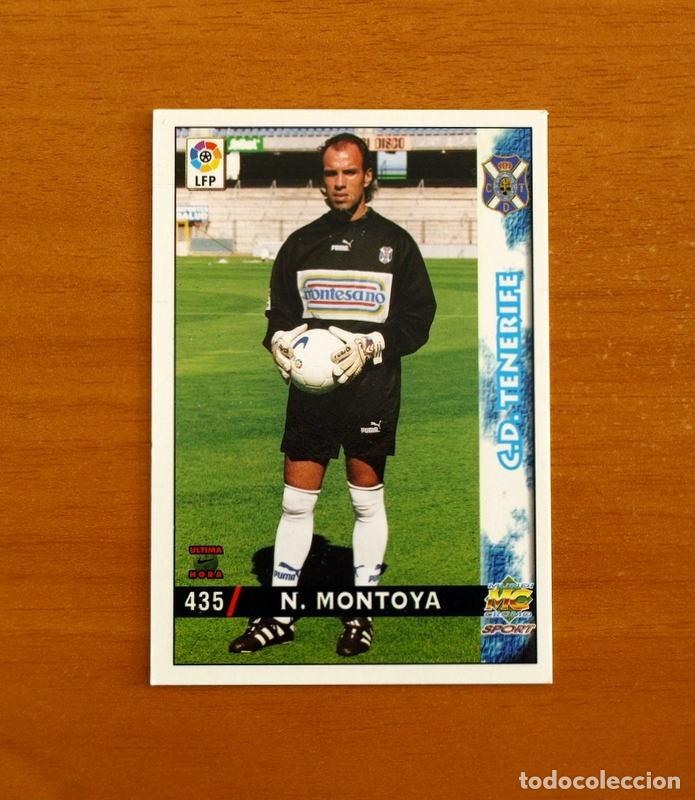 Figurine di Calcio: Tenerife -N&ordm; 435 N. Montoya -Corregido-&Uacute;ltima Hora-Mundicromo Las Fichas de la Liga 1998-1999-98-99