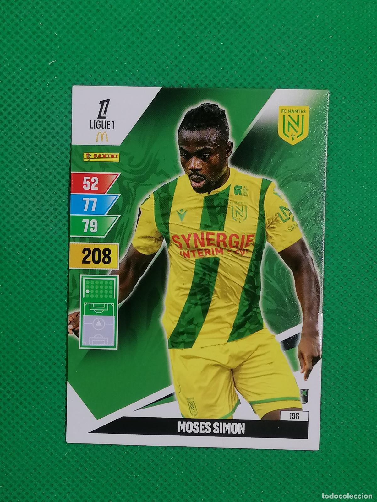 Figurine di Calcio: 198 MOSES SIMON NANTES ⚽ LIGUE 1 MCDONALDS ADRENALYN XL 2024 2025 24 25 ⚽
