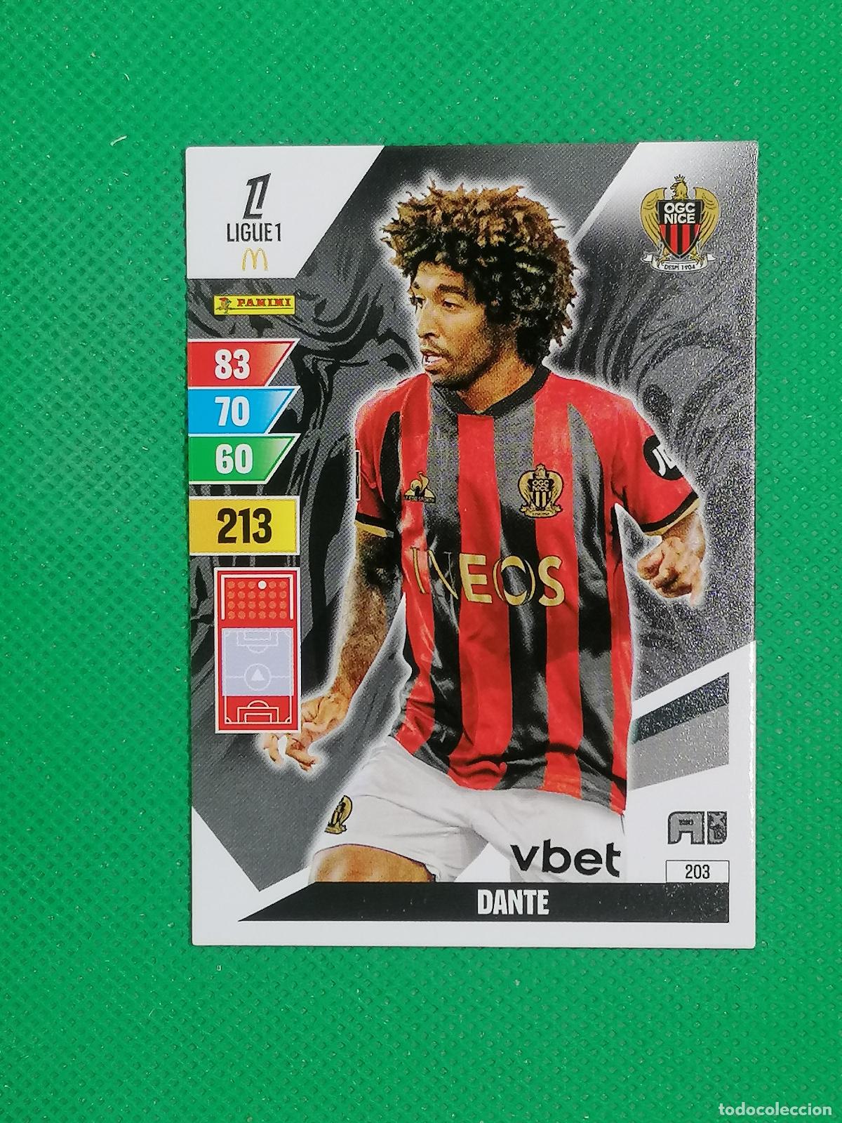 Fu&szlig;ball-Sticker: 203 DANTE OGC NICE ⚽ LIGUE 1 MCDONALDS ADRENALYN XL 2024 2025 24 25 ⚽