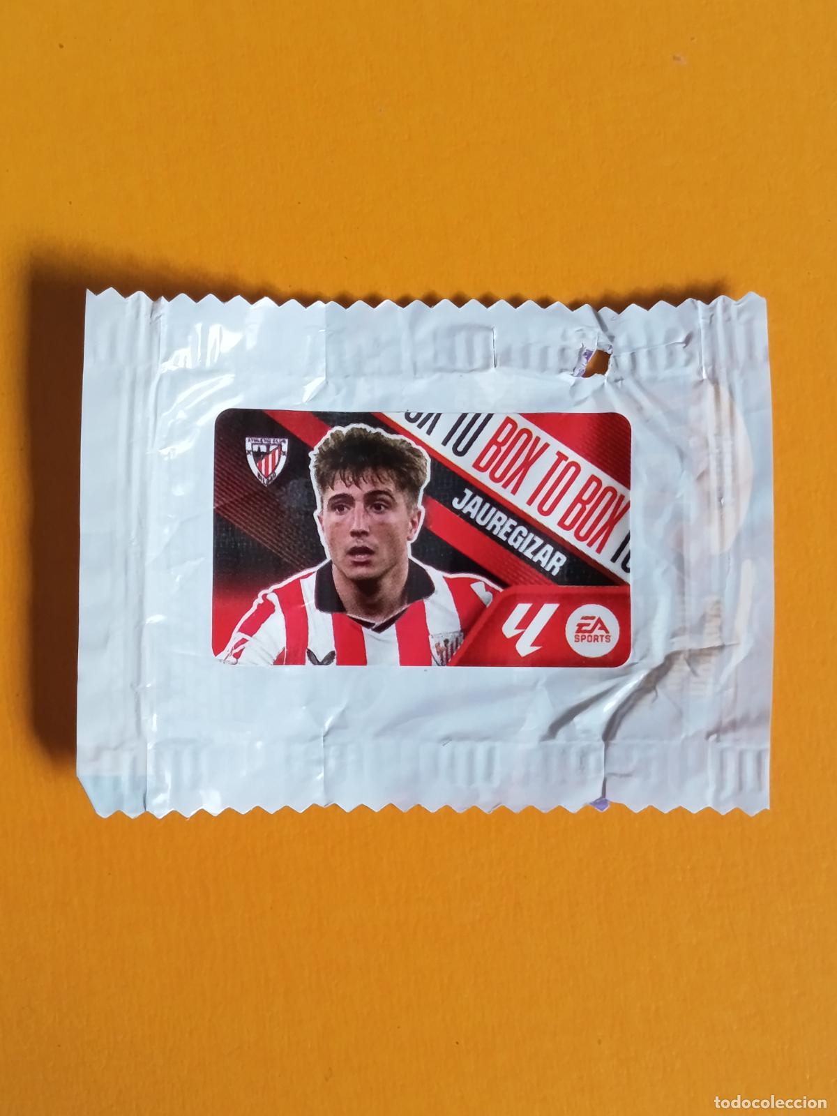 Fu&szlig;ball-Sticker: JAUREGIZAR. BOX TO BOX. ATHLETIC CLUB BILBAO. CHICLE LIGA ESTE 2026-27. PANINI