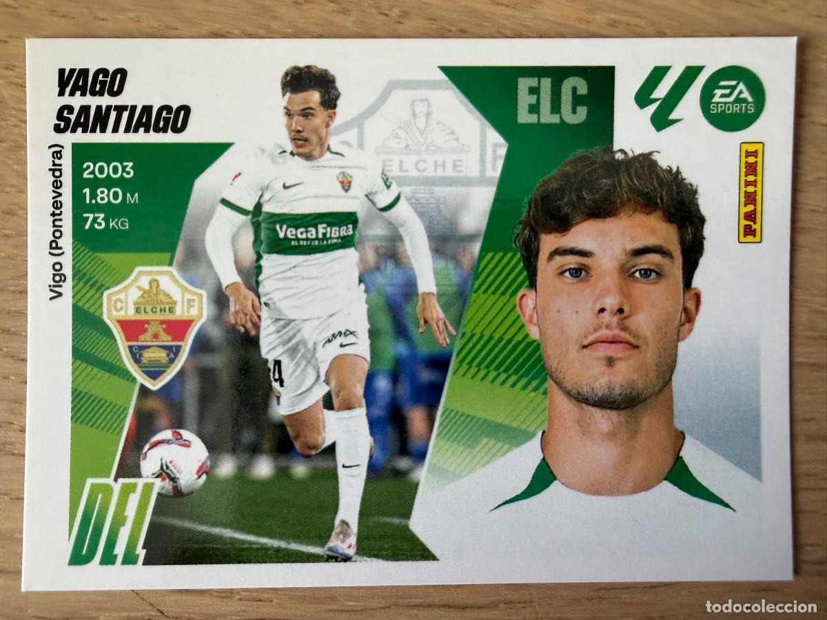 Cromos de f&uacute;tbol: 16 YAGO SANTIAGO ELCHE 25 26 2025 2026 LIGA EA SPORTS COLECCIONES ESTE SIN PEGAR STICKER