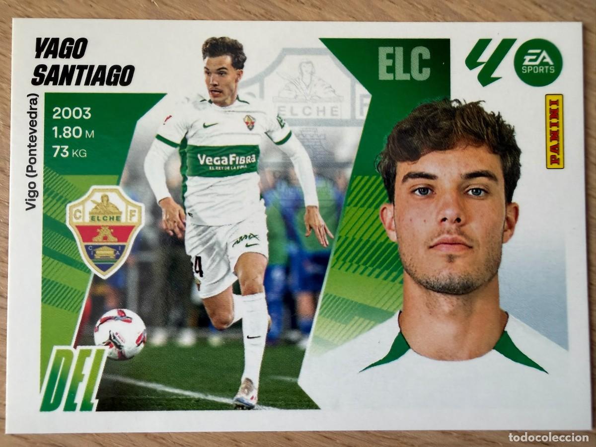 Cromos de f&uacute;tbol: 16 YAGO SANTIAGO ELCHE 25 26 2025 2026 LIGA EA SPORTS COLECCIONES ESTE SIN PEGAR STICKER
