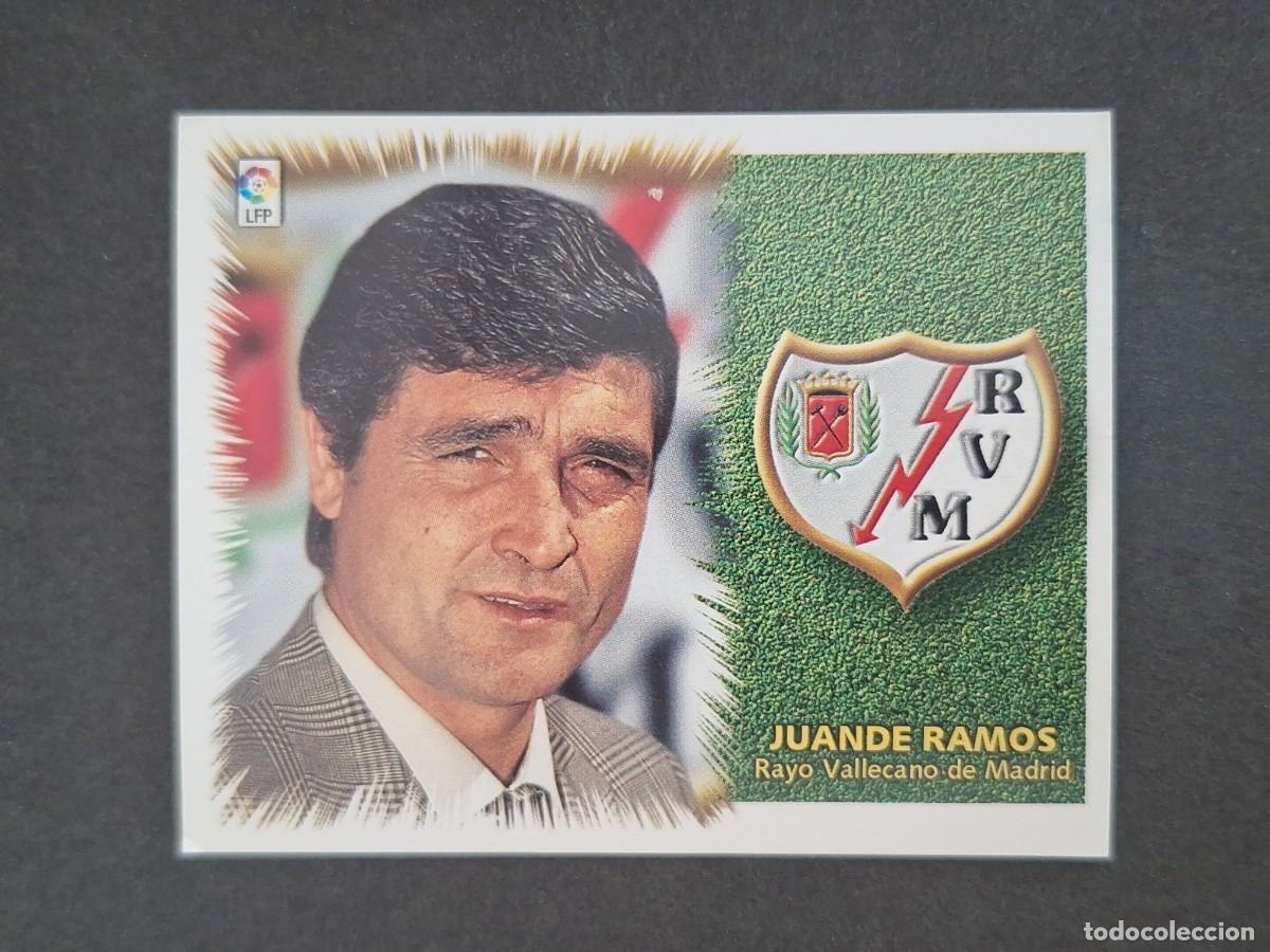 Cromos de f&uacute;tbol: L5 JUANDE RAMOS ENTRENADOR RAYO VALLECANO LIGA ESTE 1999 2000 99 00 NUNCA PEGADO SIN PEGAR