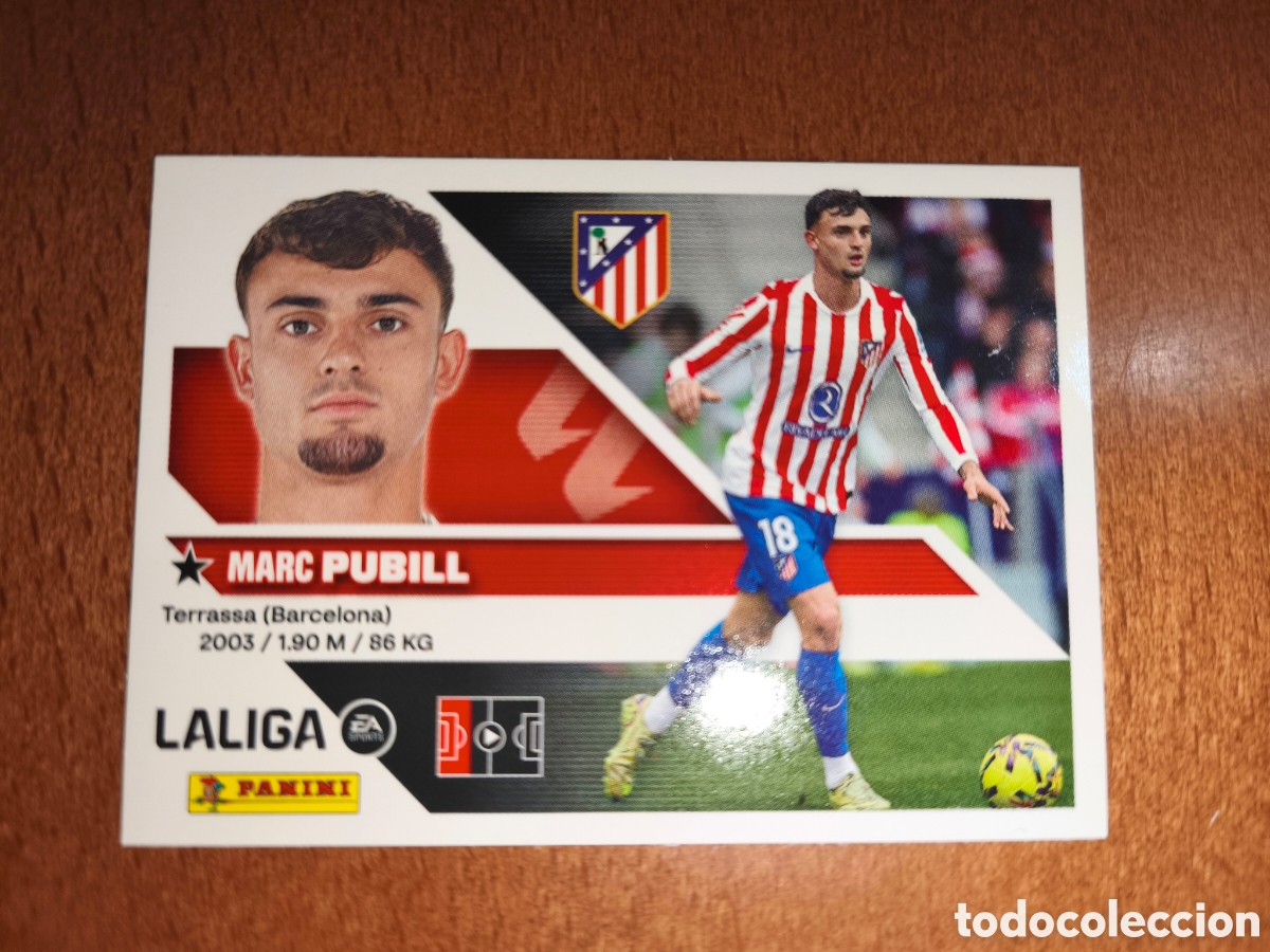 Cromos de f&uacute;tbol: Pubill n&deg;7 liga este 26/27 Atl&eacute;tico De Madrid