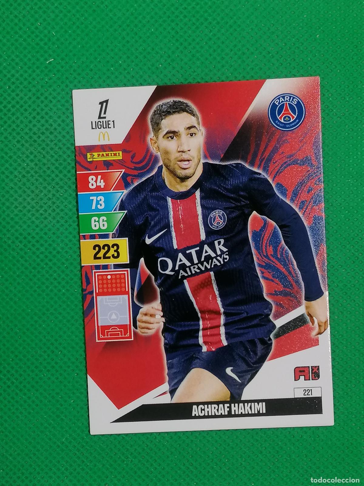 Cromos de f&uacute;tbol: 221 ACHRAF HAKIMI PARIS PSG ⚽ LIGUE 1 MCDONALDS ADRENALYN XL 2024 2025 24 25 ⚽
