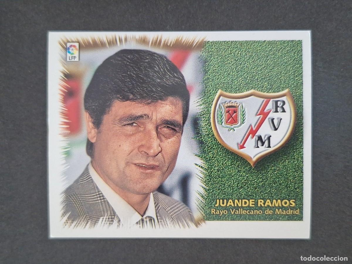 Cromos de f&uacute;tbol: L5 JUANDE RAMOS ENTRENADOR RAYO VALLECANO LIGA ESTE 1999 2000 99 00 NUNCA PEGADO SIN PEGAR