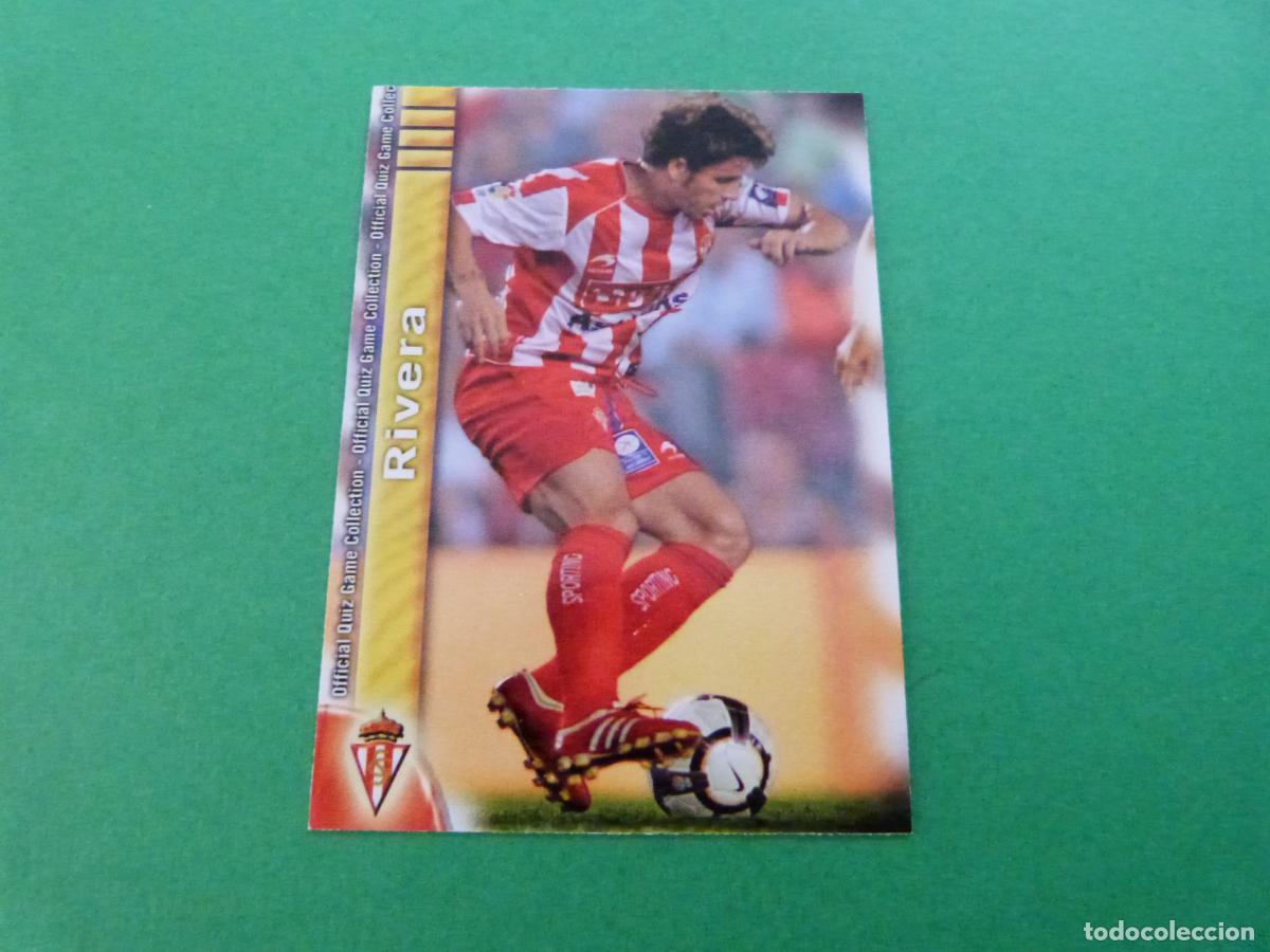 Football Stickers: TRADING CARD FUTBOL RIVERA REAL SPORTING GIJON N&ordm; 662 UH FICHAS LIGA MUNDICROMO 2009-2010/09-10