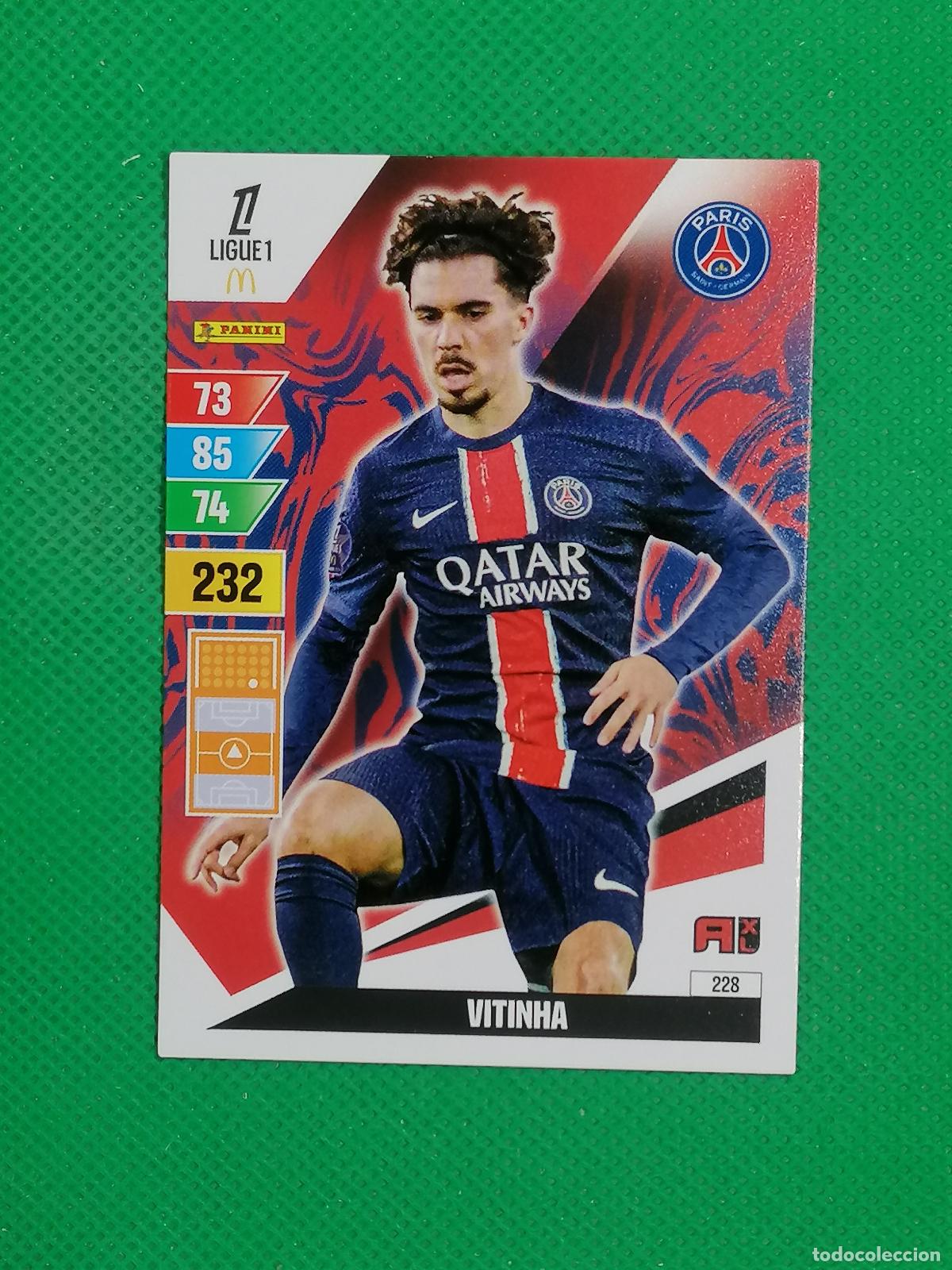 Football Stickers: 228 VITINHA PARIS PSG ⚽ LIGUE 1 MCDONALDS ADRENALYN XL 2024 2025 24 25 ⚽
