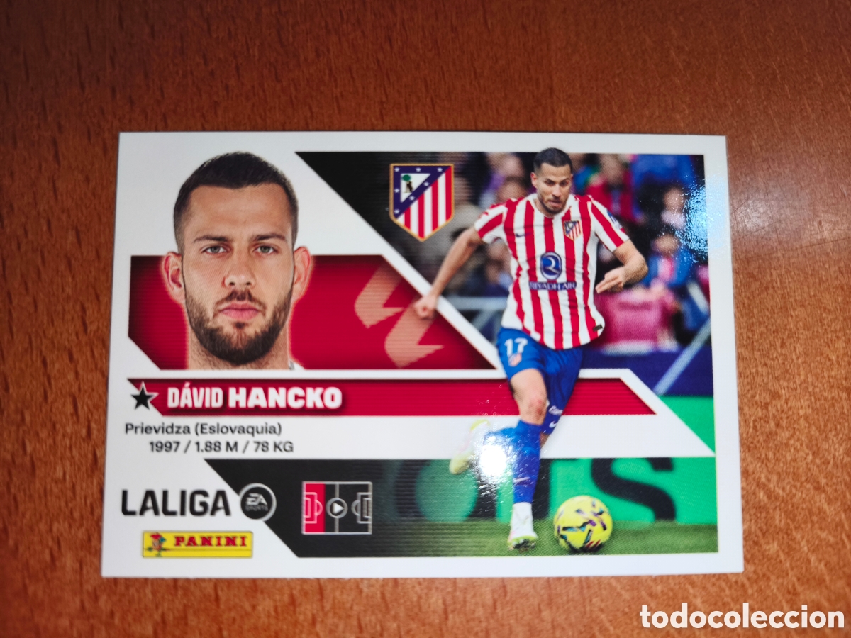 Football Stickers: Hancko n&deg;9 liga este 26/27 Atl&eacute;tico De Madrid