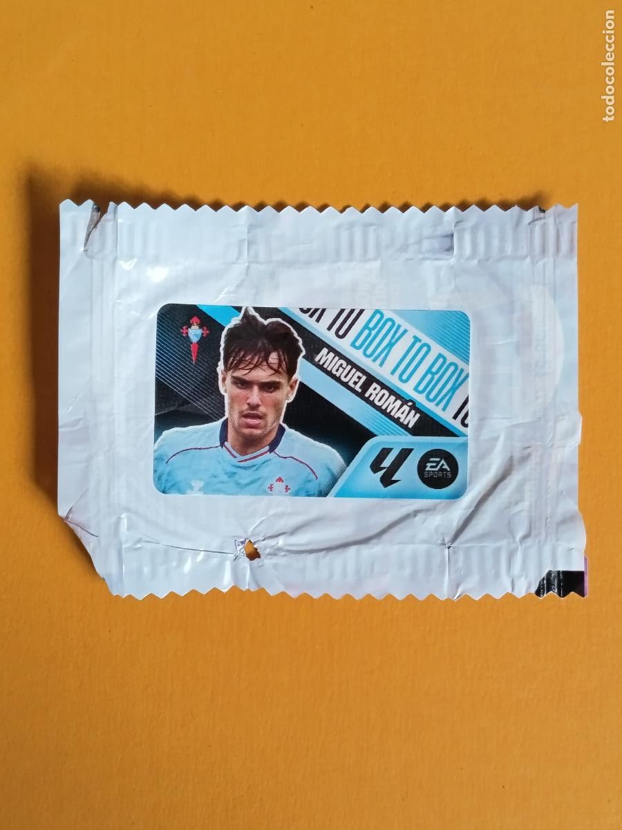 Football Stickers: MIGUEL ROM&Aacute;N. BOX TO BOX. R.C CELTA DE VIGO. CHICLE LIGA ESTE 2026-27. PANINI
