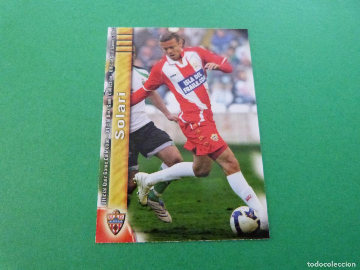 Cromos de Futebol: TRADING CARD FUTBOL SOLARI U.D. ALMERIA N&ordm; 657 UH FICHAS LIGA MUNDICROMO 2009-2010/09-10
