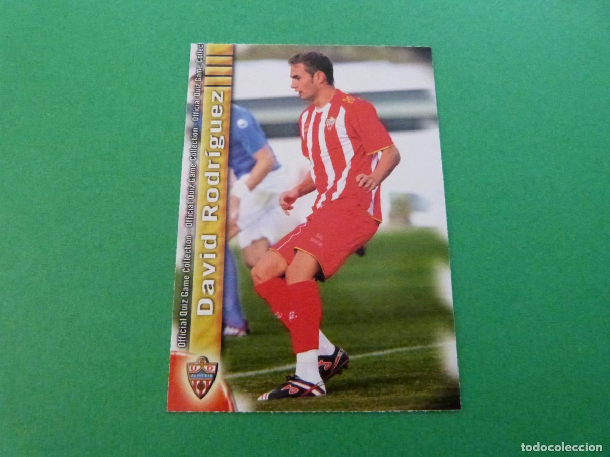 Cromos de Futebol: TRADING CARD FUTBOL DAVID RODRIGUEZ U.D. ALMERIA N&ordm; 656 UH FICHAS LIGA MUNDICROMO 2009-2010/09-10