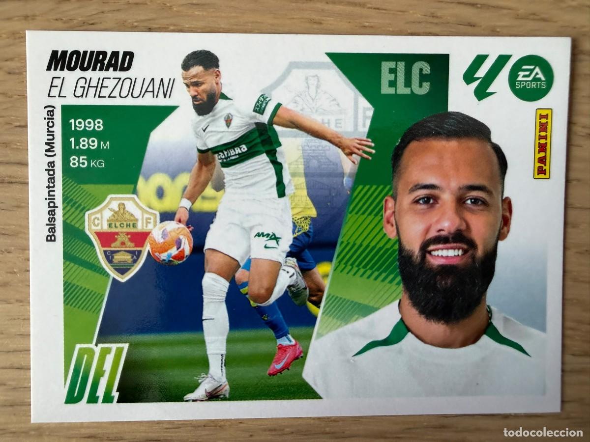 Cromos de f&uacute;tbol: 20 MOURAD ELCHE 25 26 2025 2026 LIGA EA SPORTS COLECCIONES ESTE SIN PEGAR STICKER