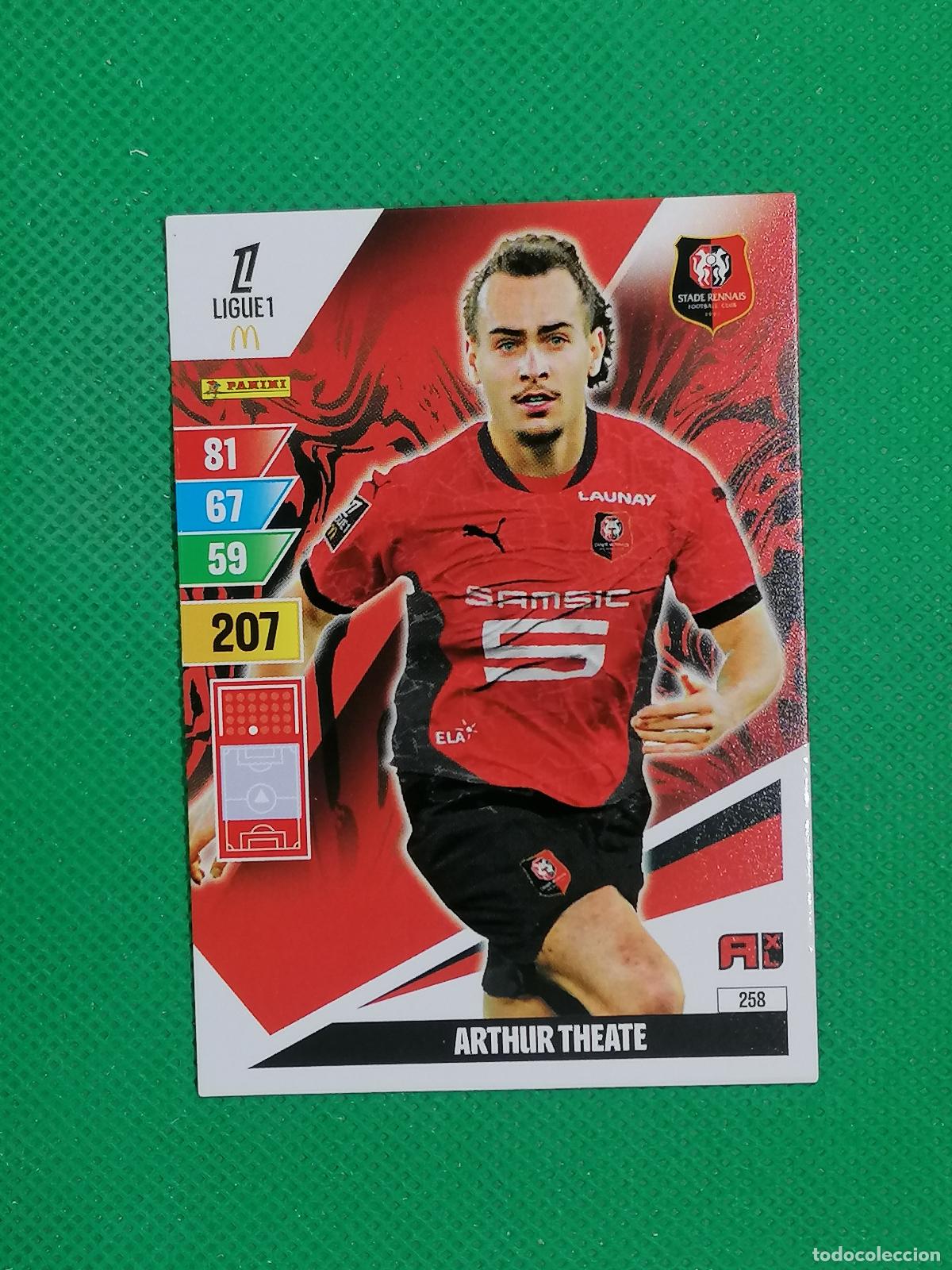 Football Stickers: 258 ARTHUR THEATE STADE RENNAIS ⚽ LIGUE 1 MCDONALDS ADRENALYN XL 2024 2025 24 25 ⚽