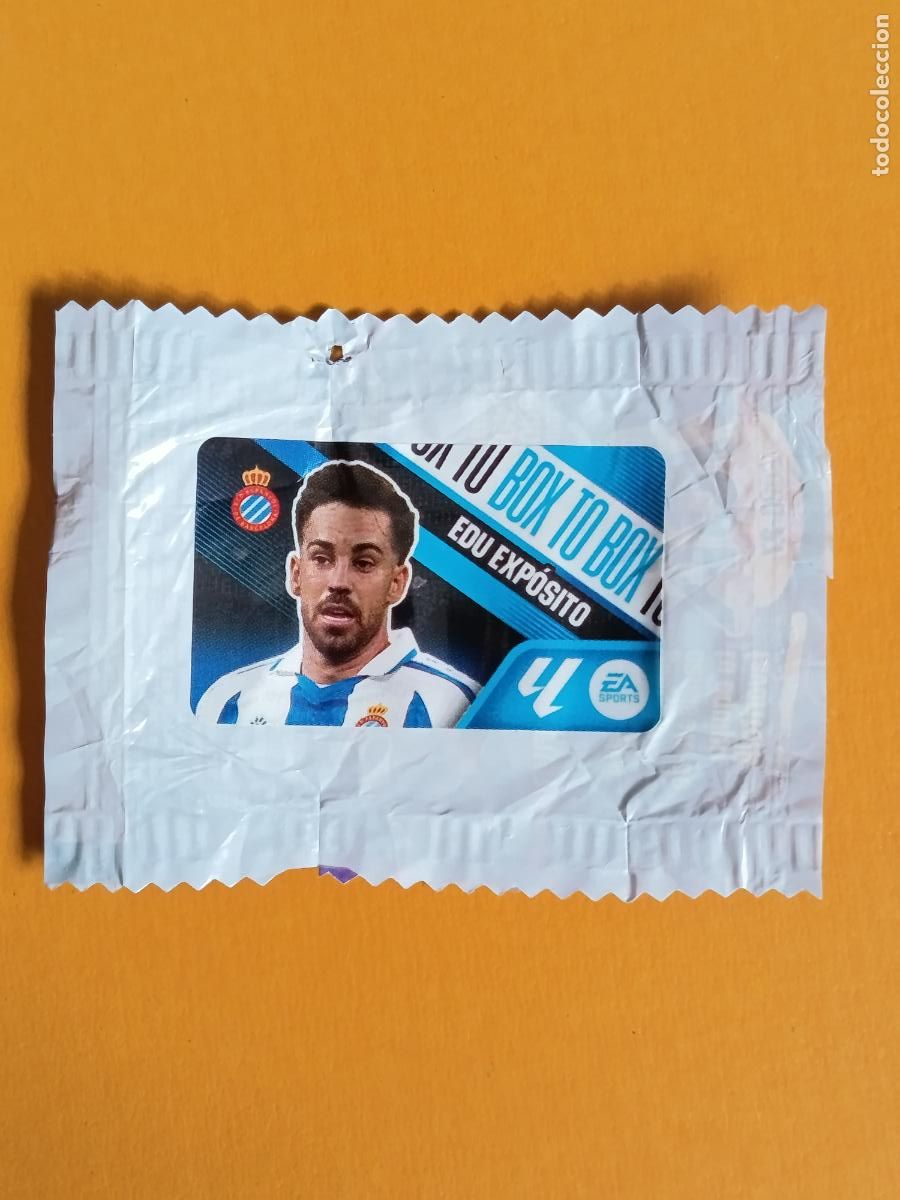 Football Stickers: EDU EXP&Oacute;SITO. BOX TO BOX. R.C.D ESPA&Ntilde;OL. CHICLE LIGA ESTE 2026-27. PANINI