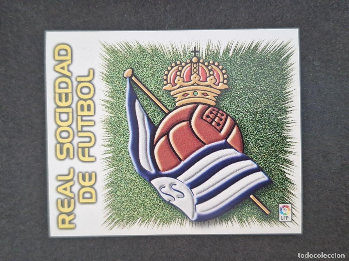 Cartes &agrave; collectionner de Football: L5 ESCUDO REAL SOCIEDAD LIGA ESTE 1999 2000 99 00 NUNCA PEGADO SIN PEGAR