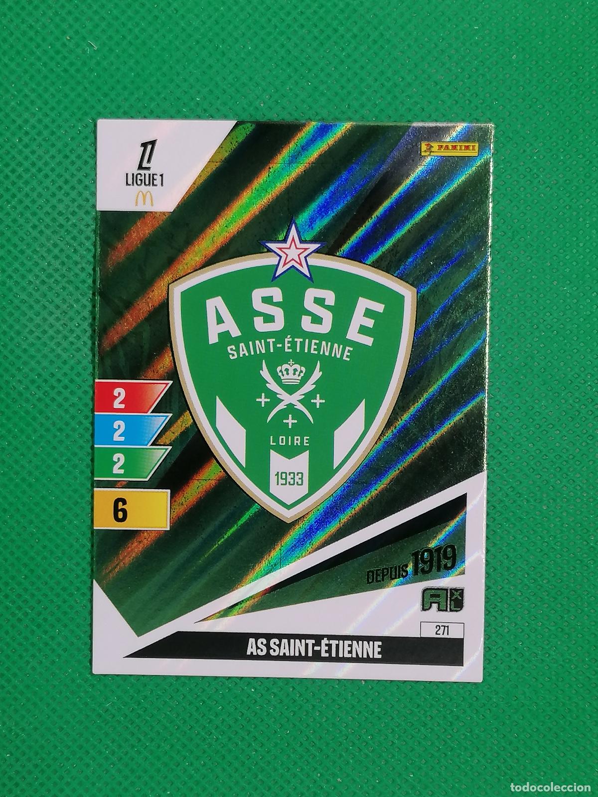Cartes &agrave; collectionner de Football: 271 ESCUDO SAINT ETIENNE ⚽ LIGUE 1 MCDONALDS ADRENALYN XL 2024 2025 24 25 ⚽