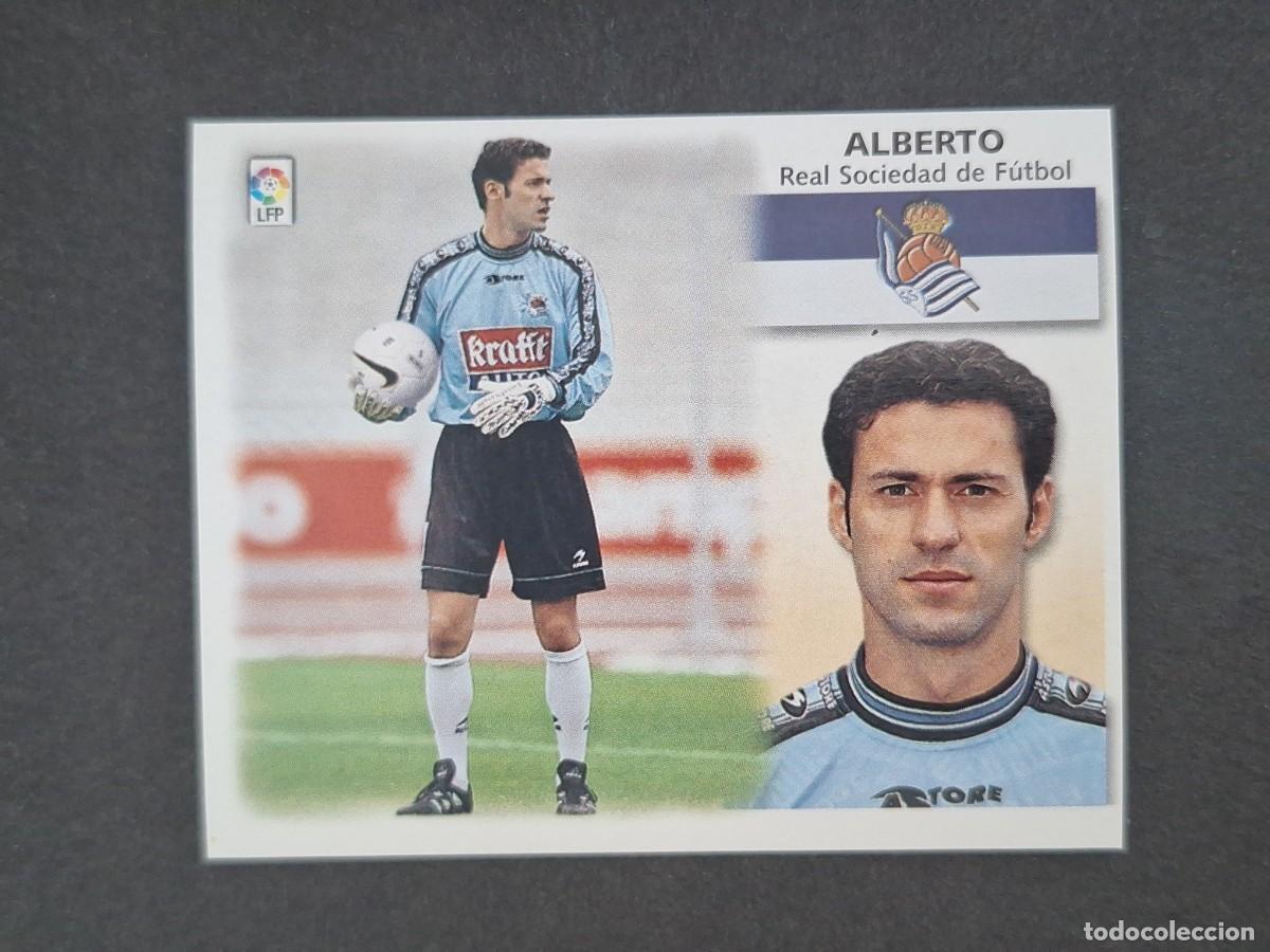 Cartes &agrave; collectionner de Football: L5 ALBERTO REAL SOCIEDAD LIGA ESTE 1999 2000 99 00 NUNCA PEGADO SIN PEGAR