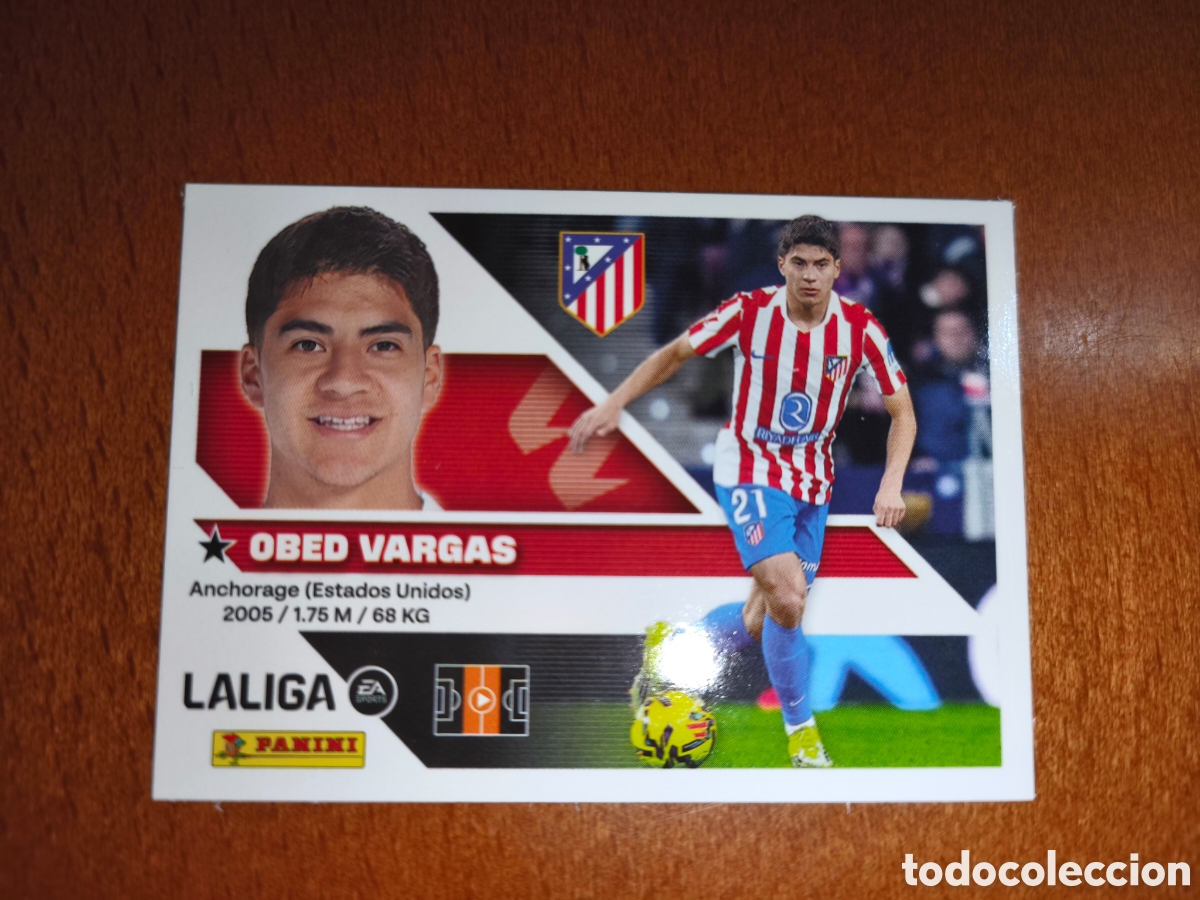 Cartes &agrave; collectionner de Football: Obed Vargas n&deg;14B liga este 26/27 Atl&eacute;tico De Madrid