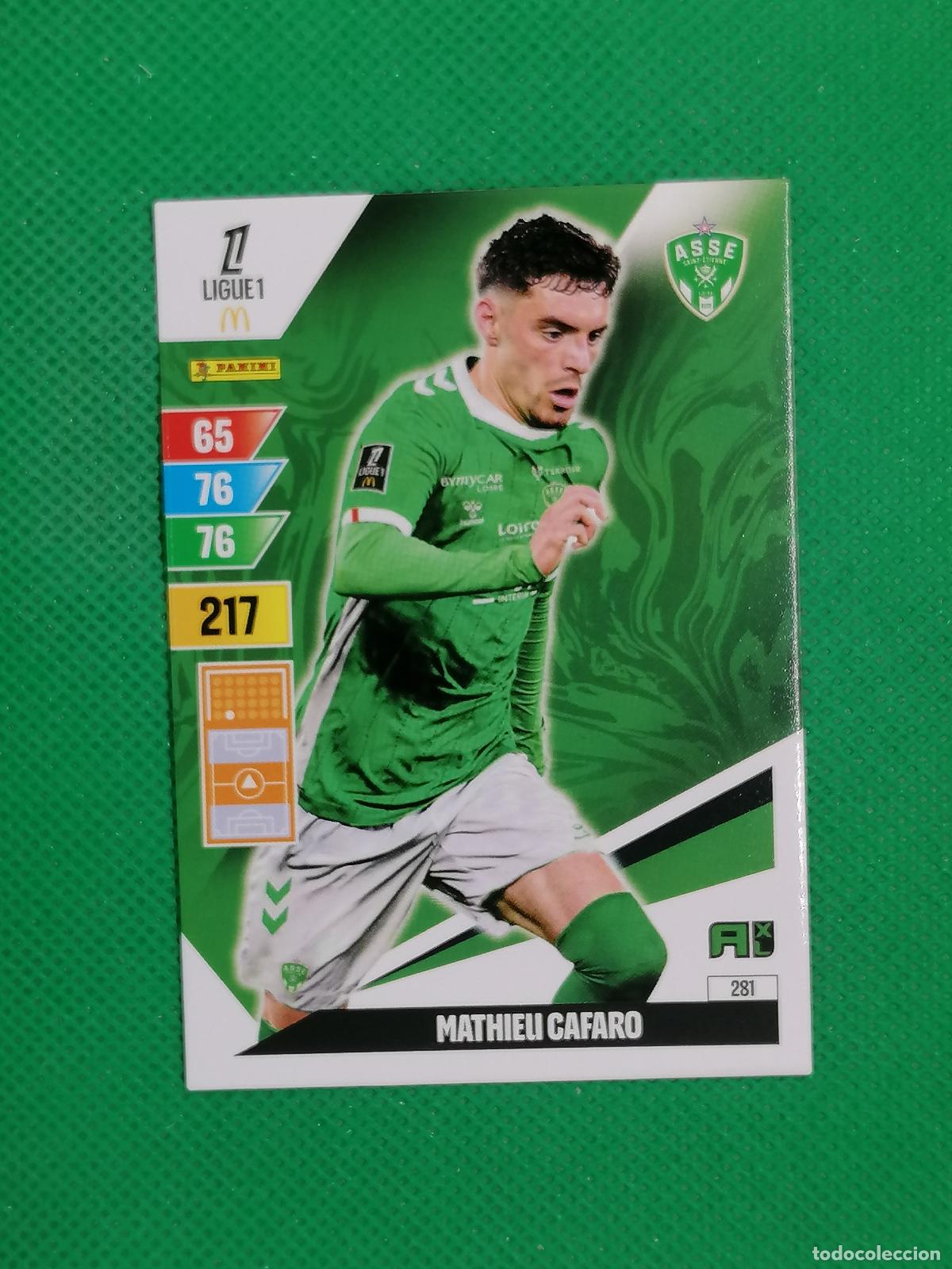 Cromos de f&uacute;tbol: 281 MATHIEU CAFARO SAINT ETIENNE ⚽ LIGUE 1 MCDONALDS ADRENALYN XL 2024 2025 24 25 ⚽