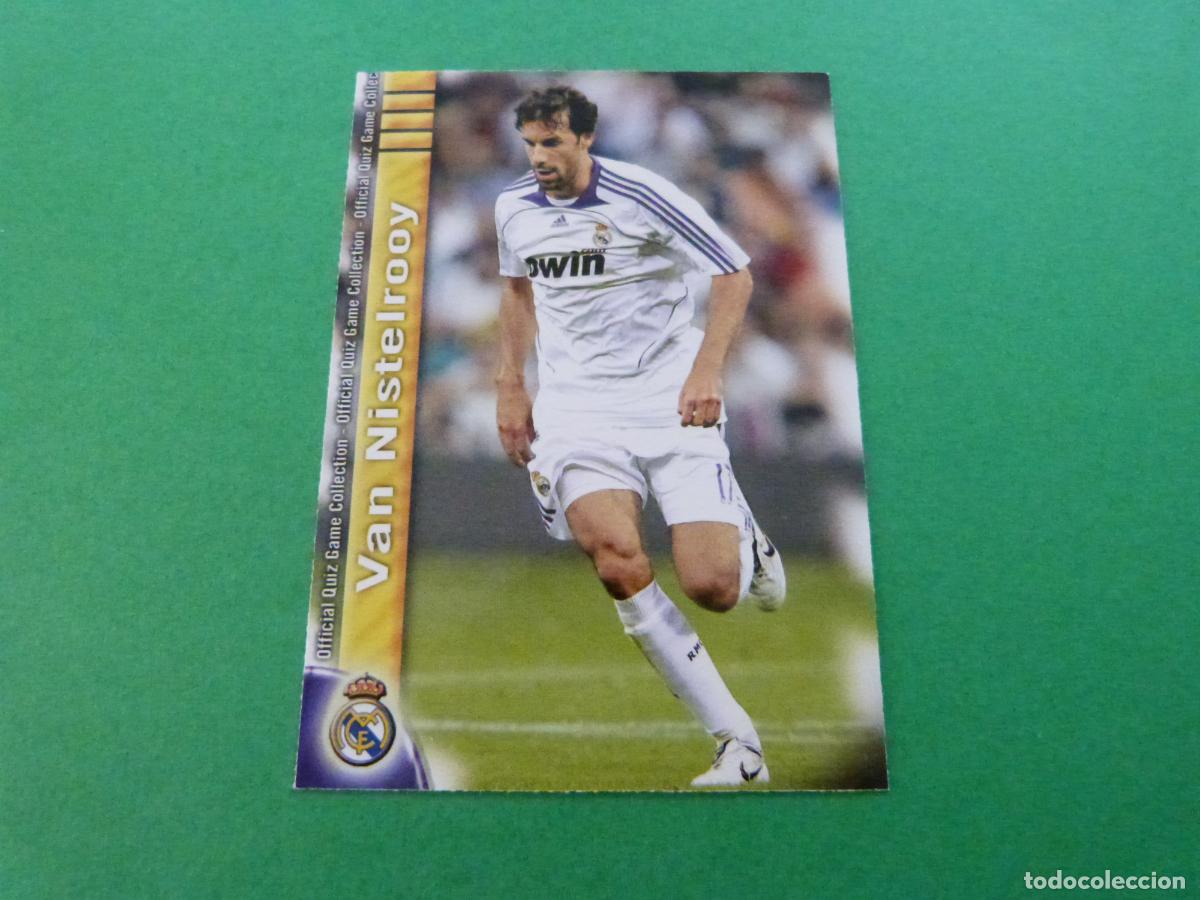 Football Stickers: TRADING CARD FUTBOL VAN NISTELROOY REAL MADRID C.F. N&ordm; 646 UH FICHAS LIGA MUNDICROMO 2009-2010/09-10