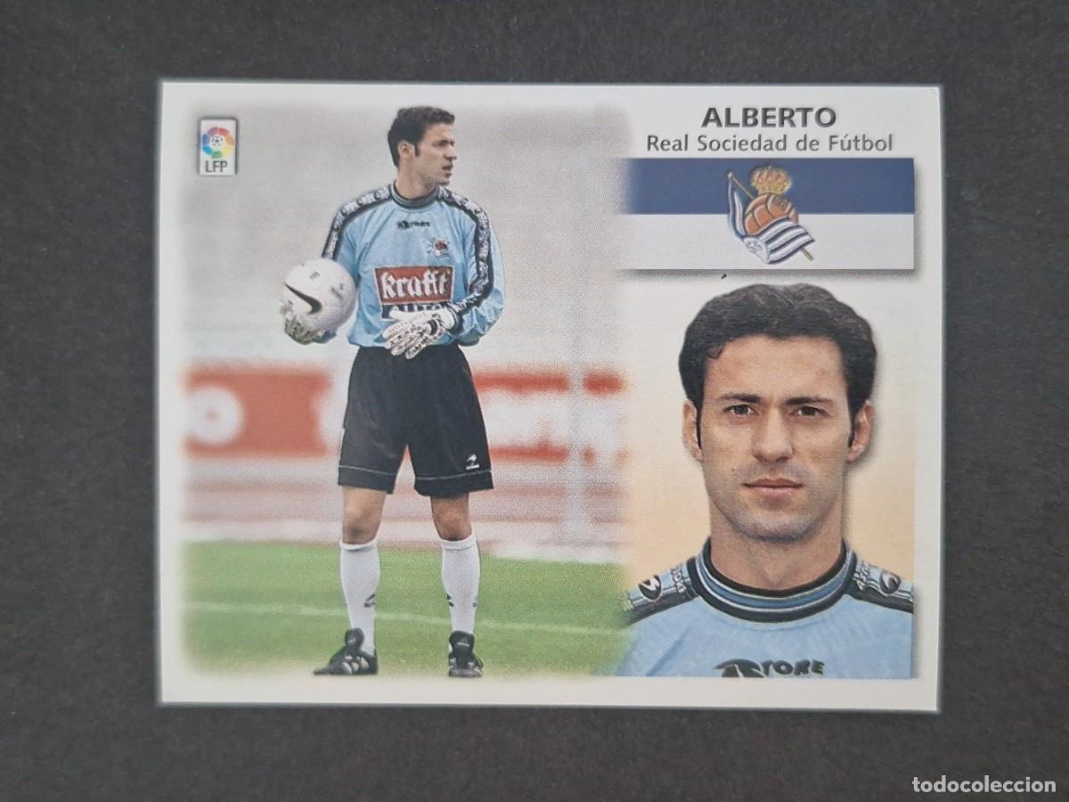 Cromos de f&uacute;tbol: L5 ALBERTO REAL SOCIEDAD LIGA ESTE 1999 2000 99 00 NUNCA PEGADO SIN PEGAR
