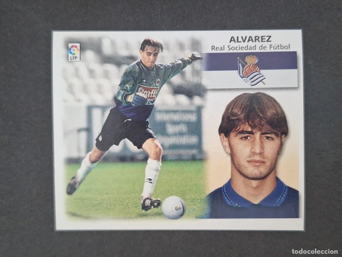 Cromos de f&uacute;tbol: L5 ALVAREZ REAL SOCIEDAD LIGA ESTE 1999 2000 99 00 NUNCA PEGADO SIN PEGAR