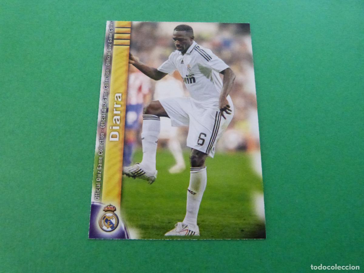 Cromos de f&uacute;tbol: TRADING CARD FUTBOL MAHAMADOU DIARRA REAL MADRID CF N&ordm; 644 UH FICHAS LIGA MUNDICROMO 2009-2010/09-10