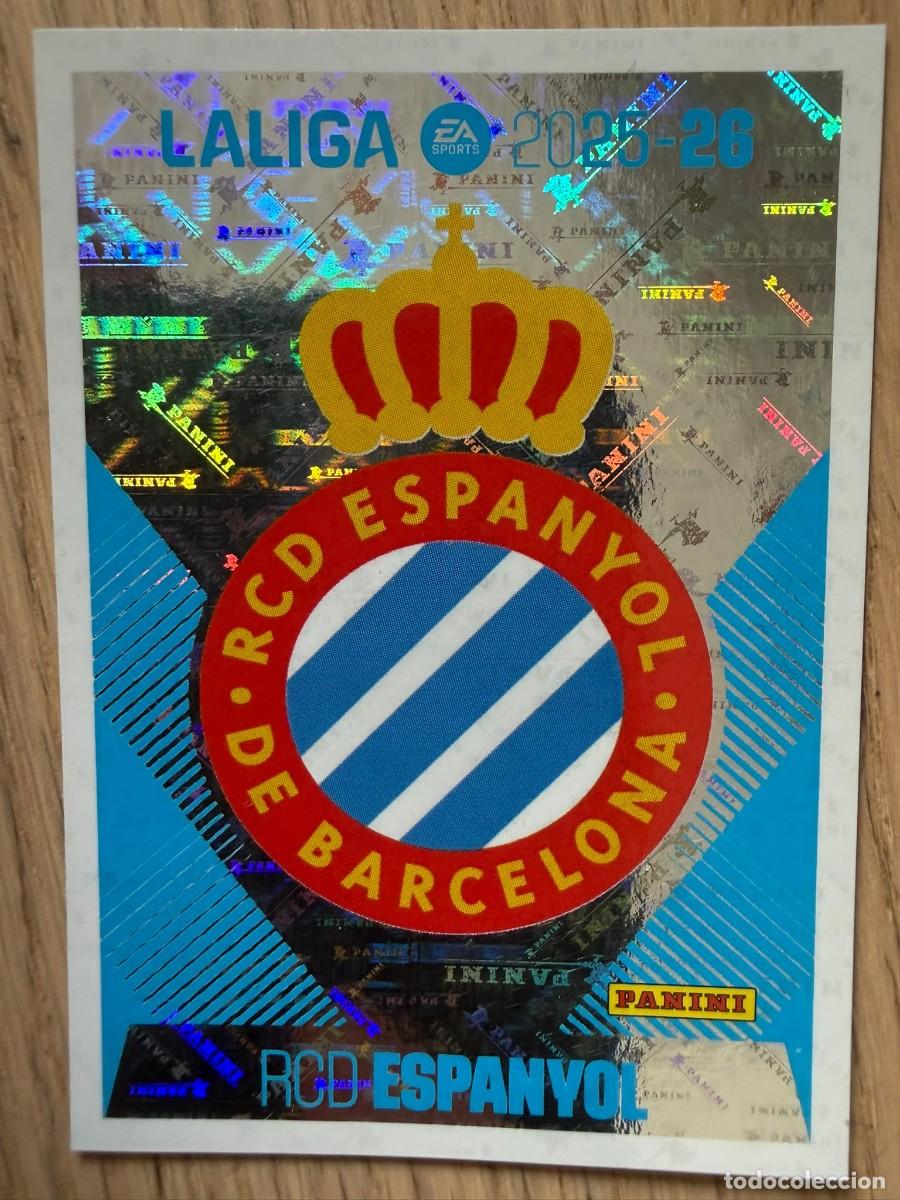 Fu&szlig;ball-Sticker: 1 ESCUDO ESPANYOL 25 26 2025 2026 LIGA EA SPORTS COLECCIONES ESTE SIN PEGAR STICKER