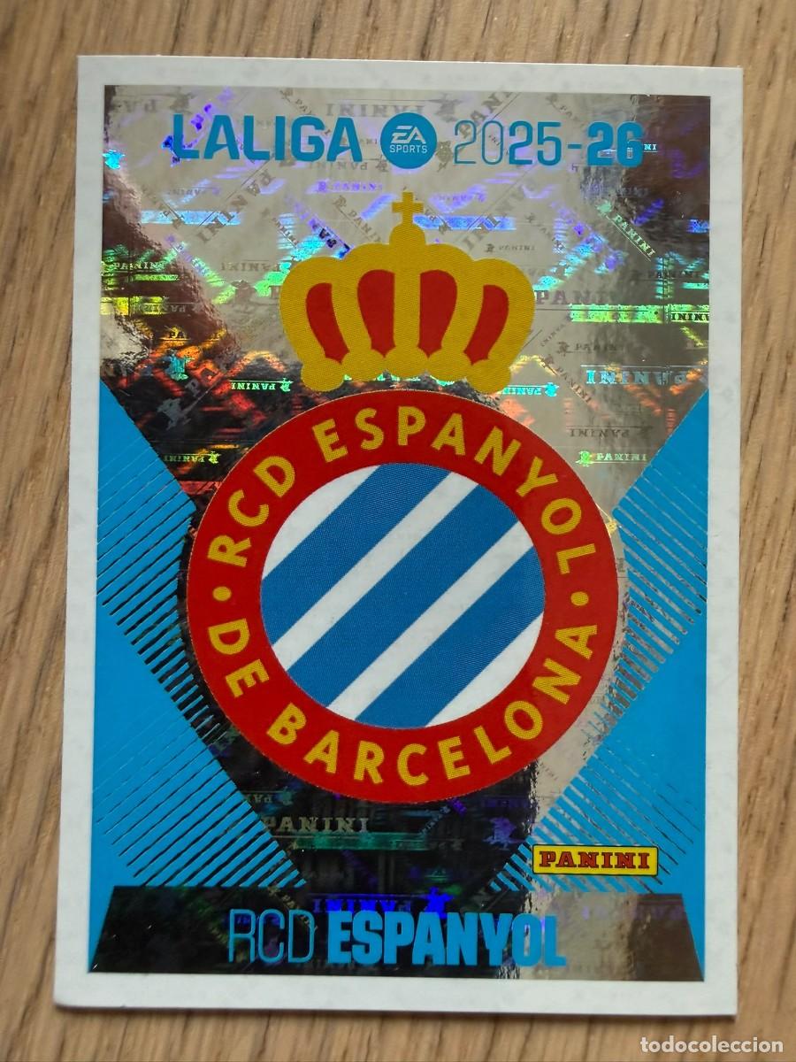 Cartes &agrave; collectionner de Football: 1 ESCUDO ESPANYOL 25 26 2025 2026 LIGA EA SPORTS COLECCIONES ESTE SIN PEGAR STICKER