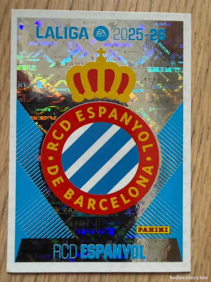 Cartes &agrave; collectionner de Football: 1 ESCUDO ESPANYOL 25 26 2025 2026 LIGA EA SPORTS COLECCIONES ESTE SIN PEGAR STICKER