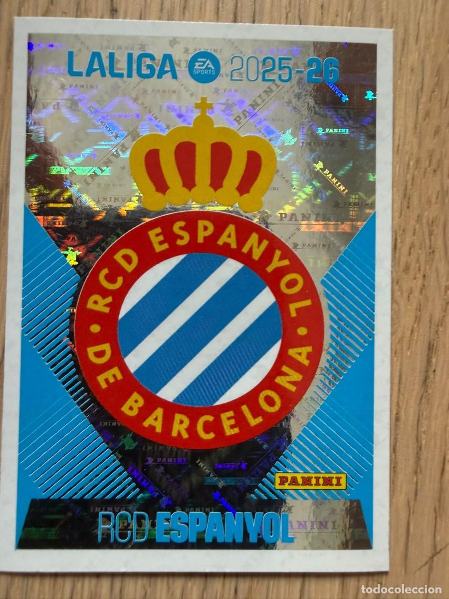 Cartes &agrave; collectionner de Football: 1 ESCUDO ESPANYOL 25 26 2025 2026 LIGA EA SPORTS COLECCIONES ESTE SIN PEGAR STICKER