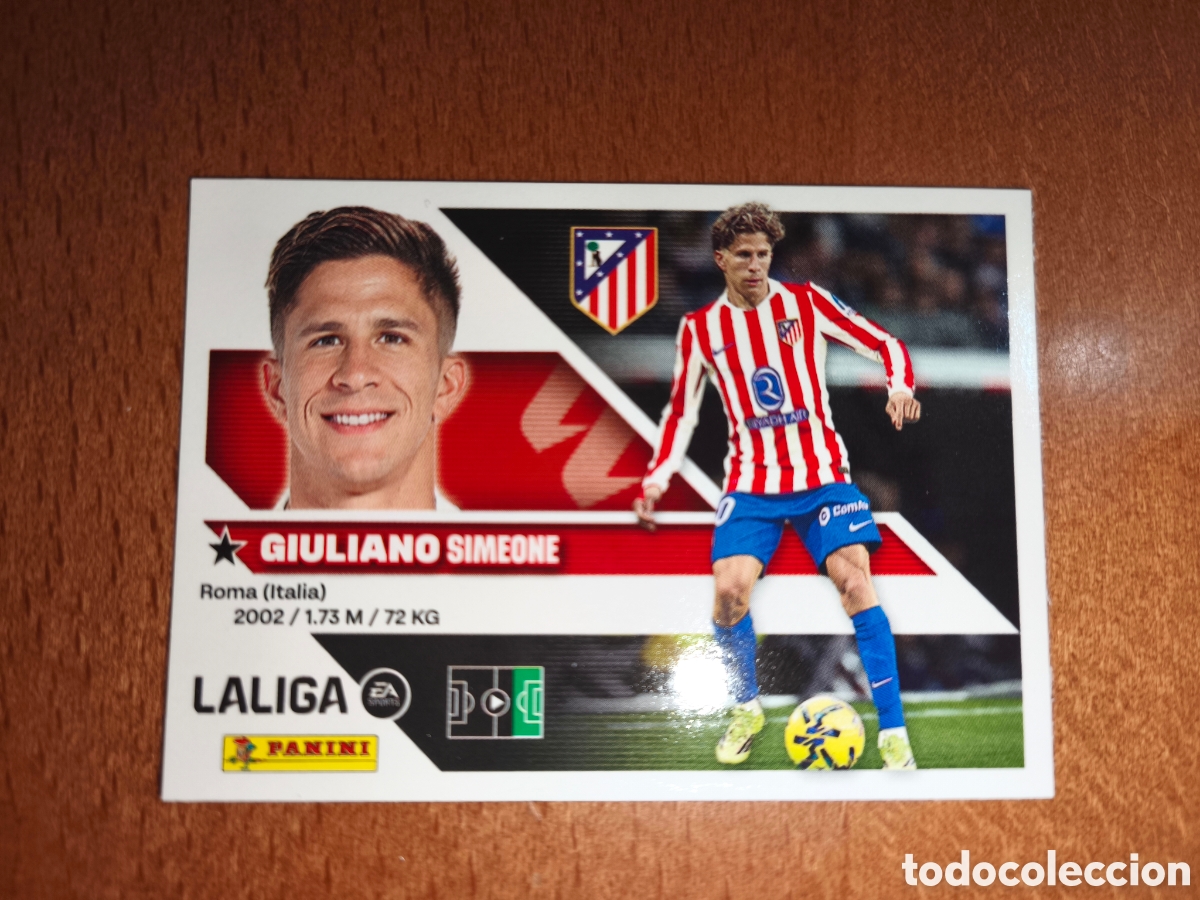 Football Stickers: Giuliano n&deg;17 liga este 26/27 Atl&eacute;tico De Madrid