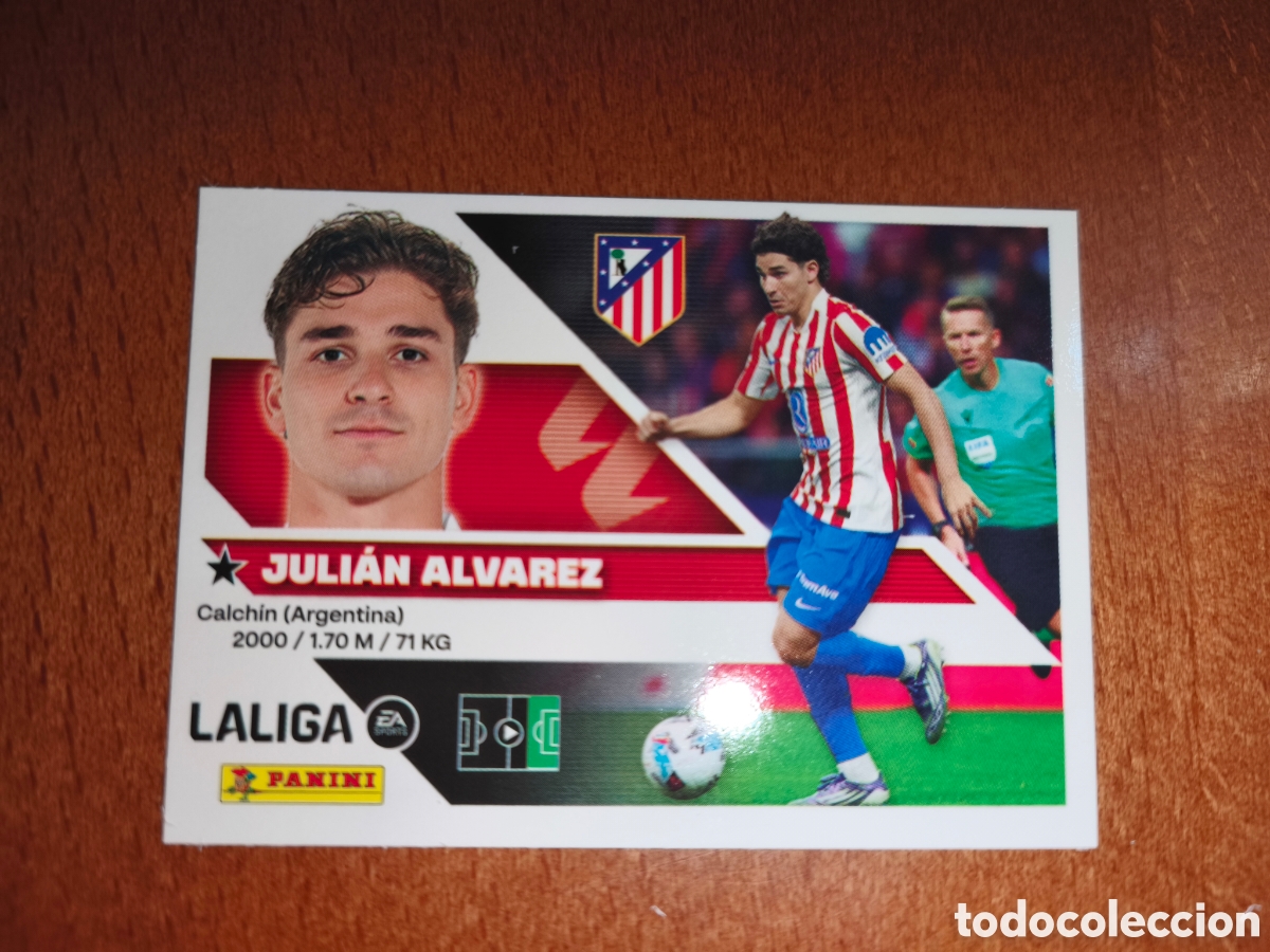 Football Stickers: Juli&aacute;n Alvarez n&deg;20 liga este 26/27 Atl&eacute;tico De Madrid