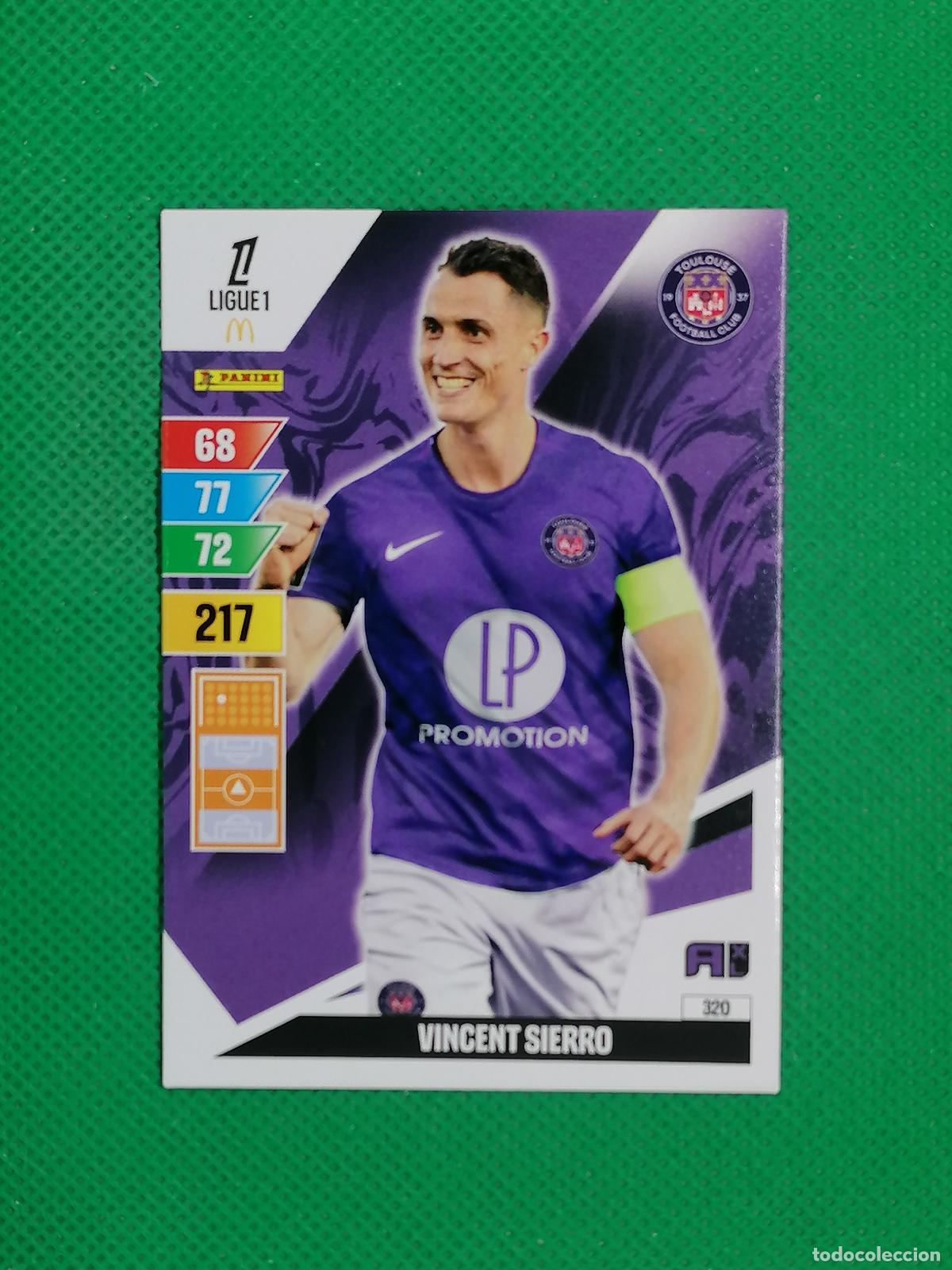 Football Stickers: 320 VINCENT SIERRO TOULOUSE ⚽ LIGUE 1 MCDONALDS ADRENALYN XL 2024 2025 24 25 ⚽