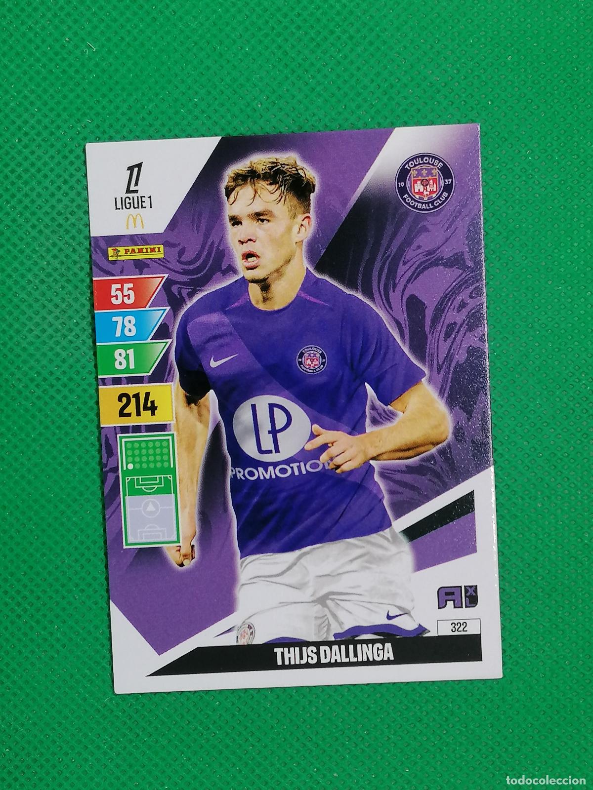 Football Stickers: 322 THIJS DALLINGA TOULOUSE ⚽ LIGUE 1 MCDONALDS ADRENALYN XL 2024 2025 24 25 ⚽