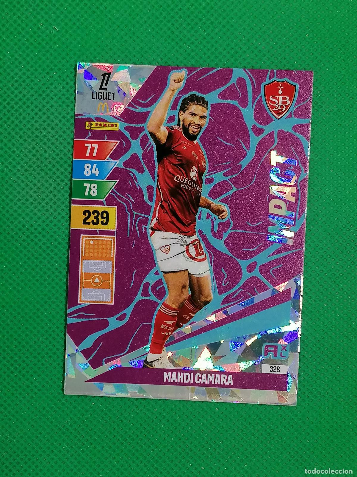 Football Stickers: 328 MAHDI CAMARA STADE BRESTOIS 29 IMPACT ⚽ LIGUE 1 MCDONALDS ADRENALYN XL 2024 2025 24 25 ⚽