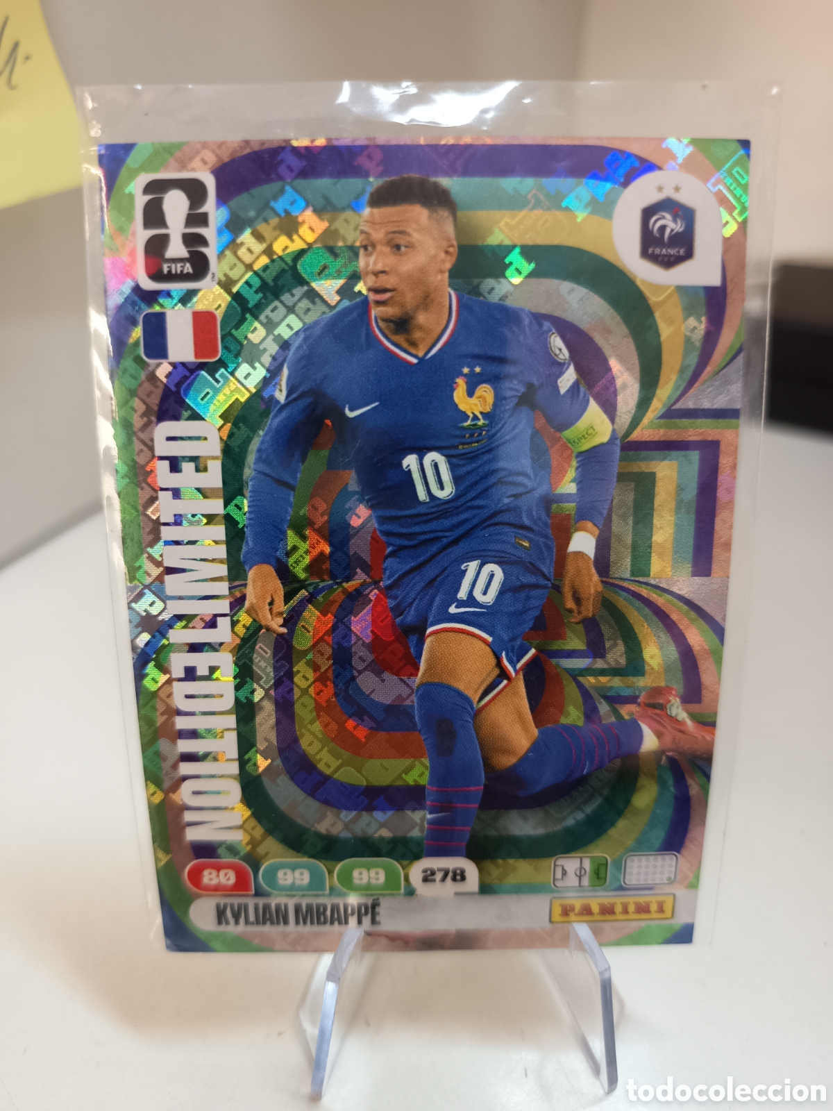 Cromos de f&uacute;tbol: LIMITED EDITION KYLIAN MBAPPE HOLO HOLOGRAFICA MUNDIAL WORLD CUP ADRENALYN 2026