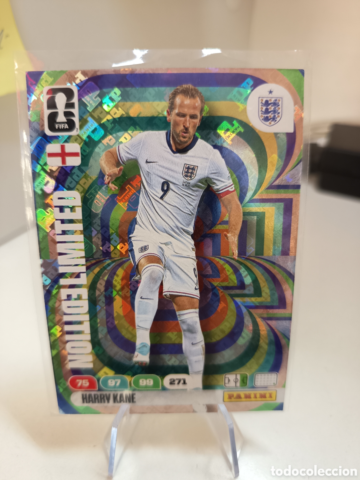 Cromos de f&uacute;tbol: LIMITED EDITION HARRY KANE HOLO HOLOGRAFICA MUNDIAL WORLD CUP ADRENALYN 2026