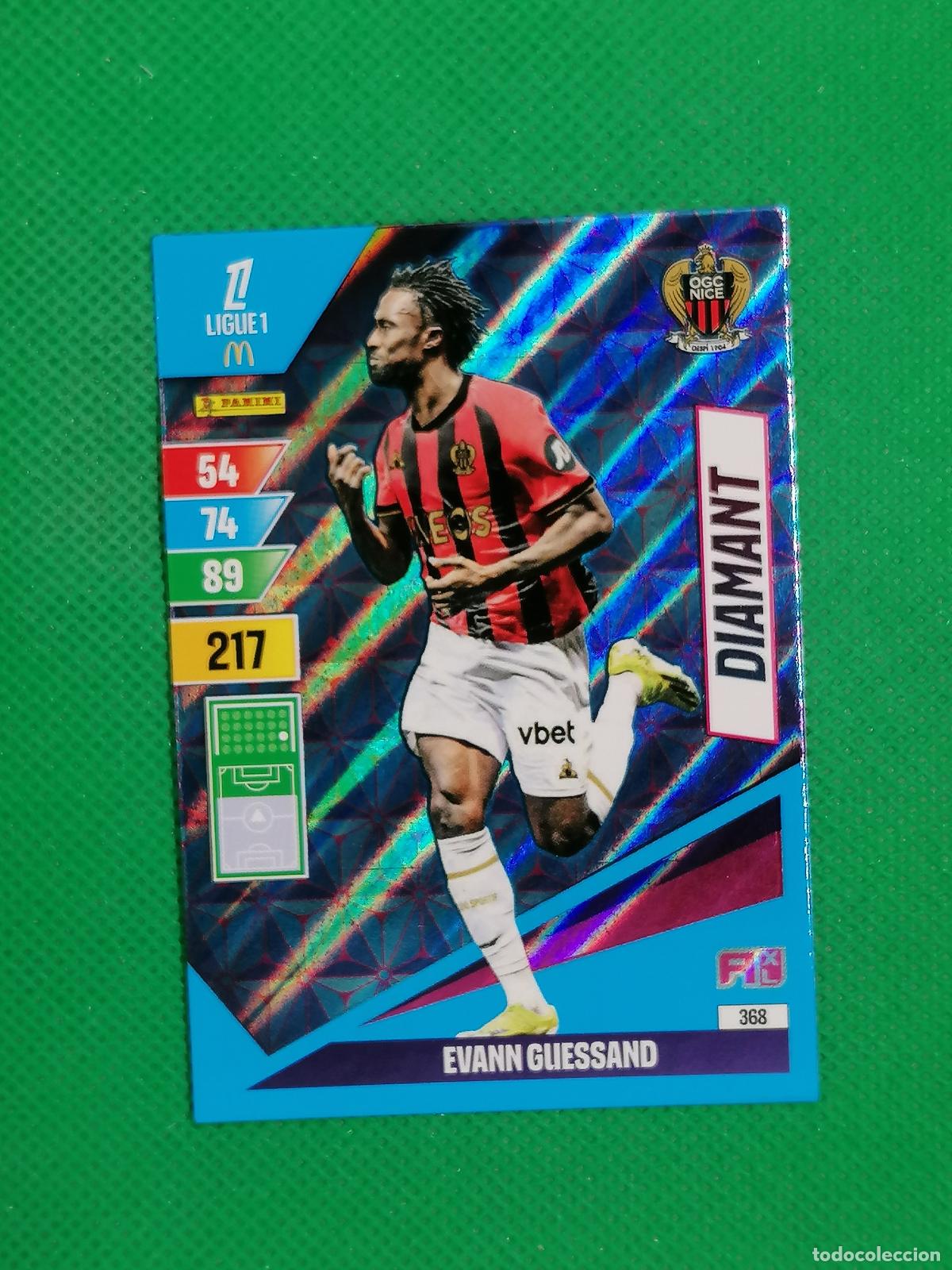 Cromos de f&uacute;tbol: 368 EVANN GUESSAND OGC NICE DIAMANT ⚽ LIGUE 1 MCDONALDS ADRENALYN XL 2024 2025 24 25 ⚽