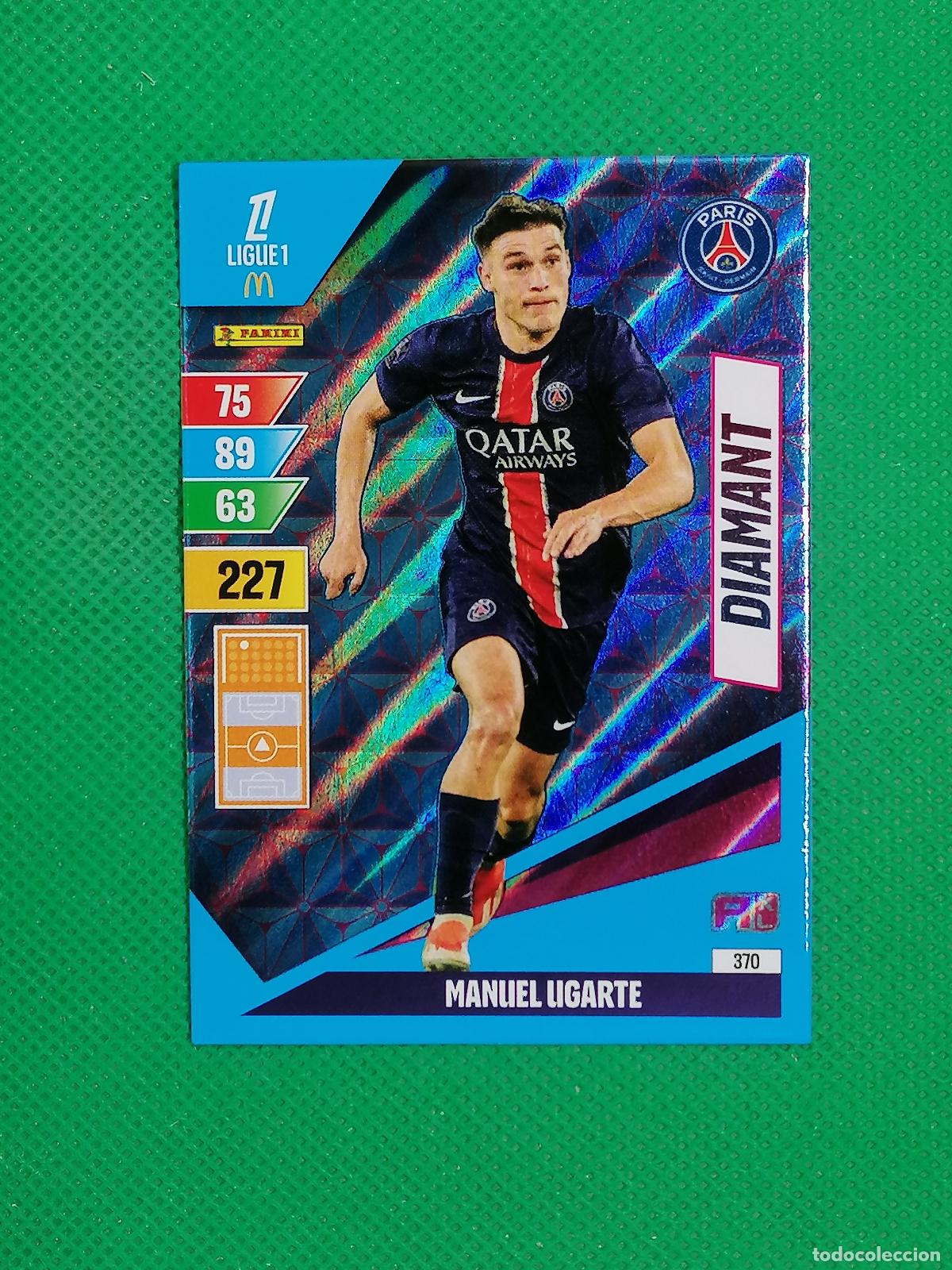 Cromos de f&uacute;tbol: 370 MANUEL UGARTE PARIS PSG DIAMANT ⚽ LIGUE 1 MCDONALDS ADRENALYN XL 2024 2025 24 25 ⚽