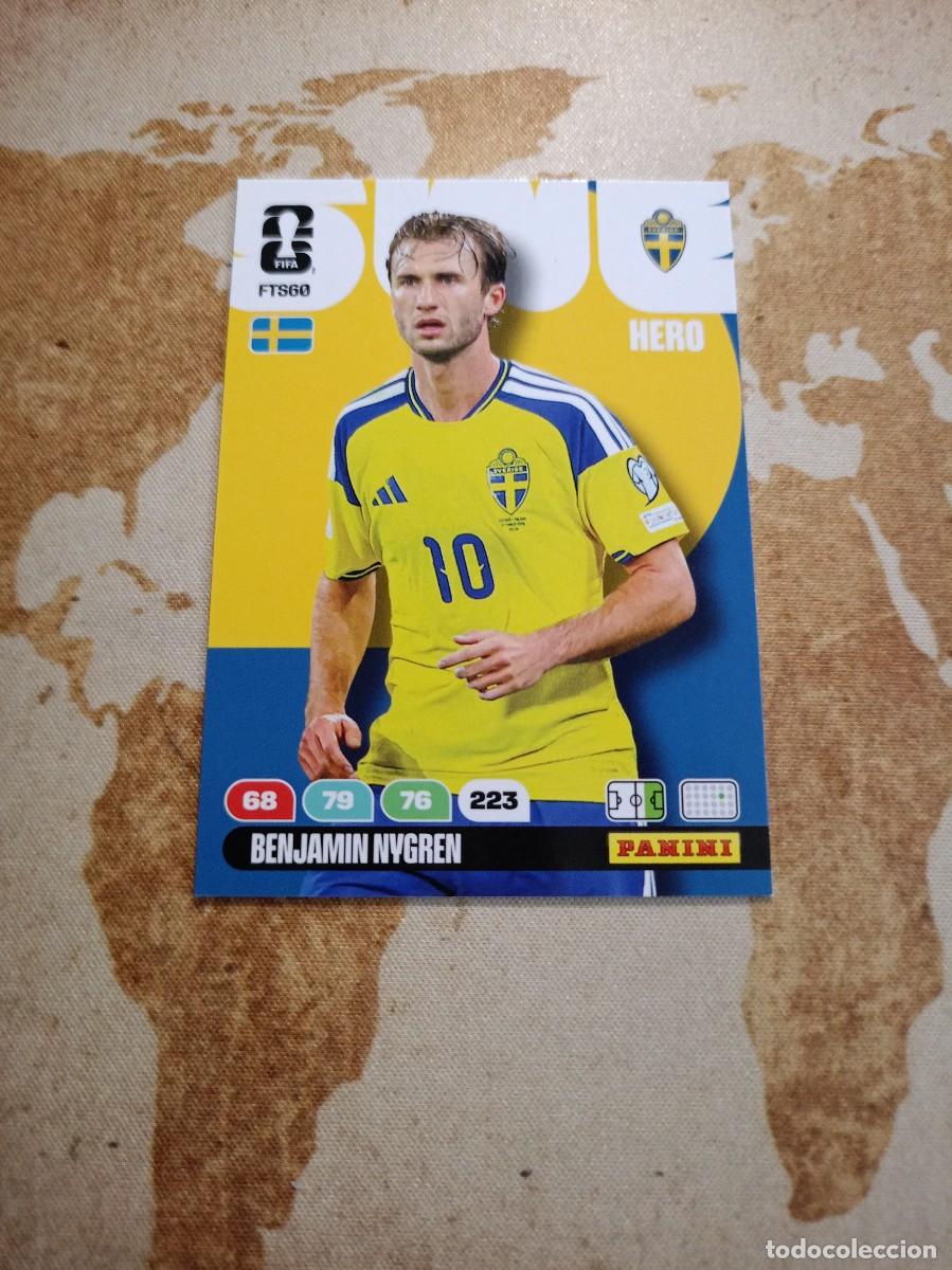 Cromos de f&uacute;tbol: FT60 BENJAMIN NYGREN Suecia Adrenalyn WORLD cup 2026