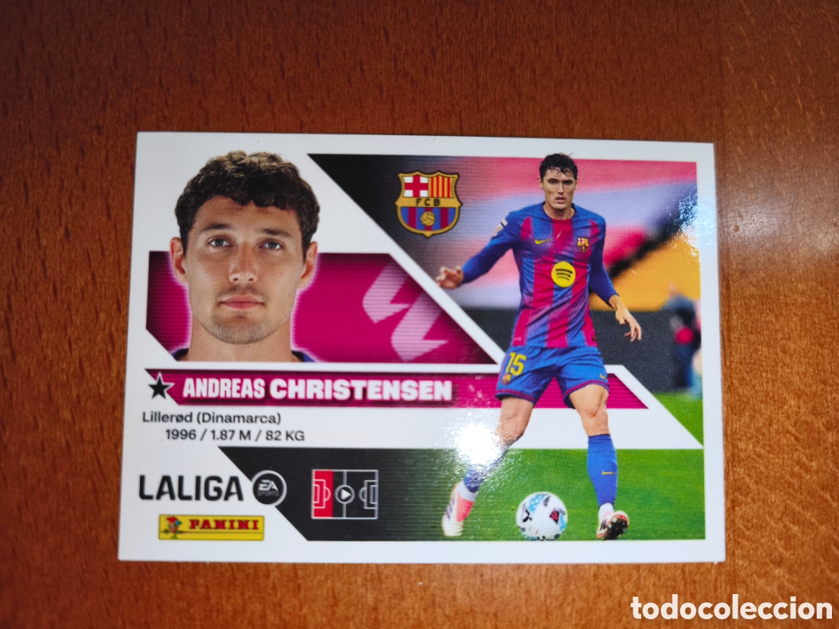 Cromos de f&uacute;tbol: Christensen n&deg;6B liga este 26/27 Barcelona