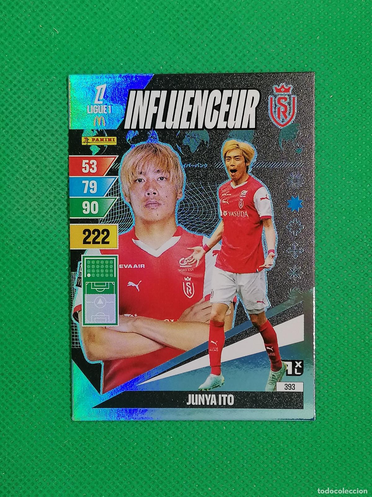Cromos de f&uacute;tbol: 393 JUNYA ITO STADE REIMS INFLUENCEUR ⚽ LIGUE 1 MCDONALDS ADRENALYN XL 2024 2025 24 25 ⚽