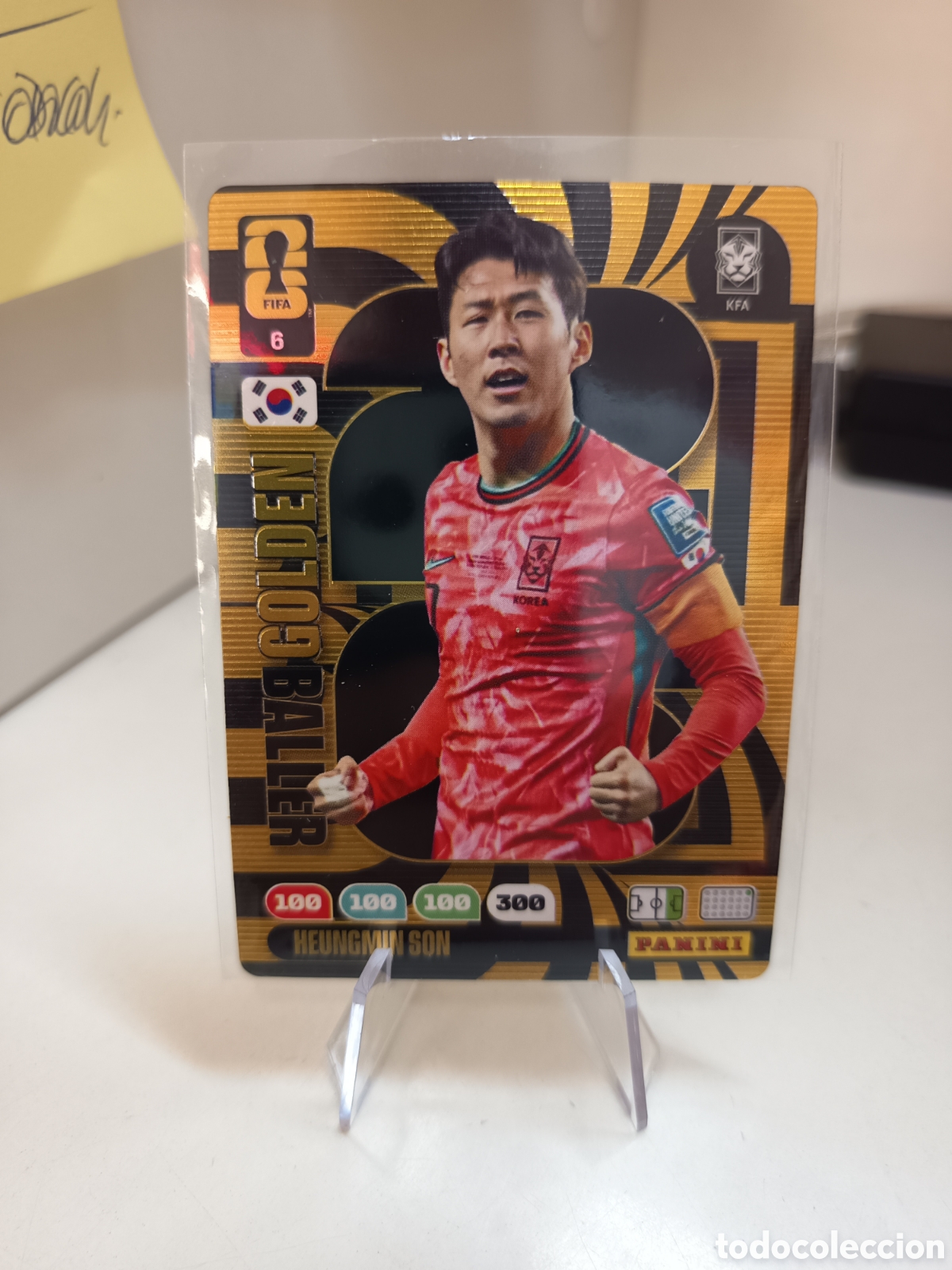 Cromos de f&uacute;tbol: GOLDEN BALLER HEUNGMIN SON 6 MUNDIAL WORLD CUP ADRENALYN 2026